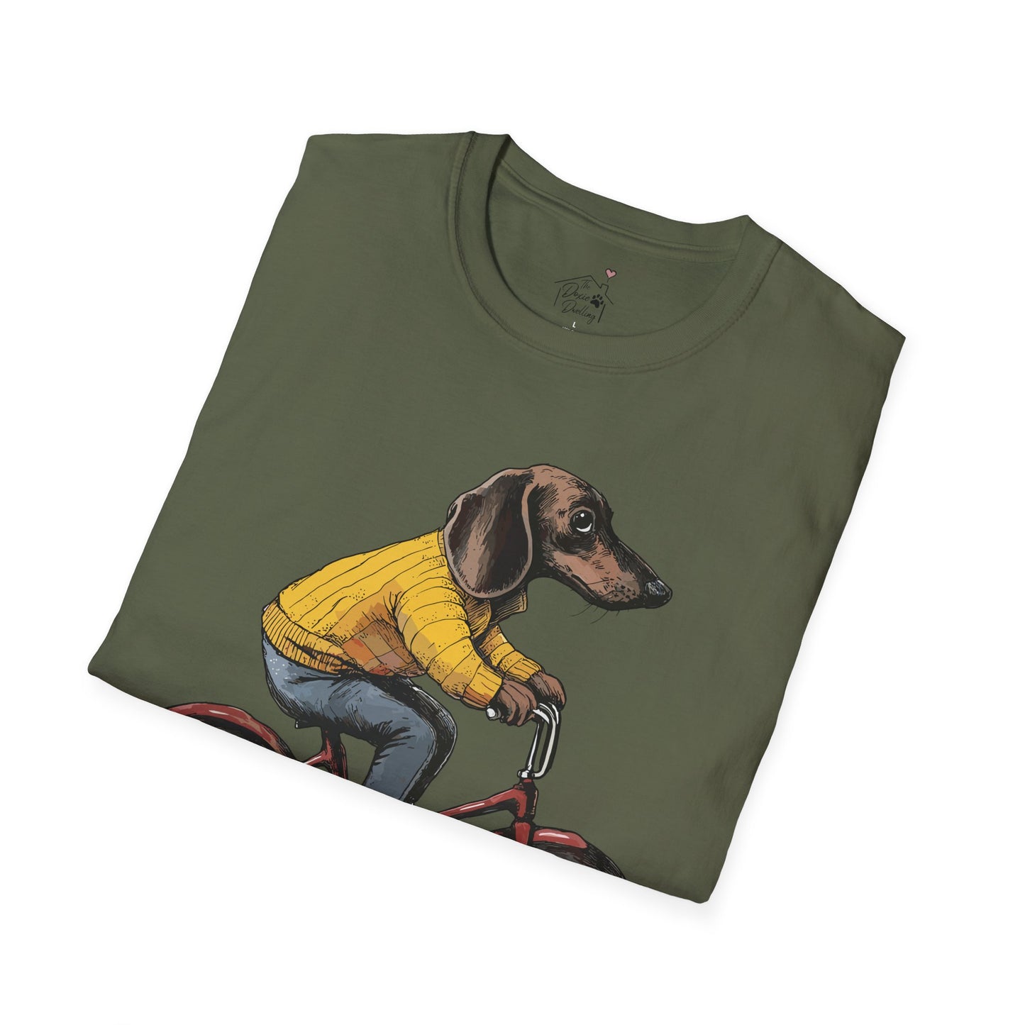 "Doxycycline" Tan Smooth-Haired Dachshund Unisex Softstyle T-Shirt