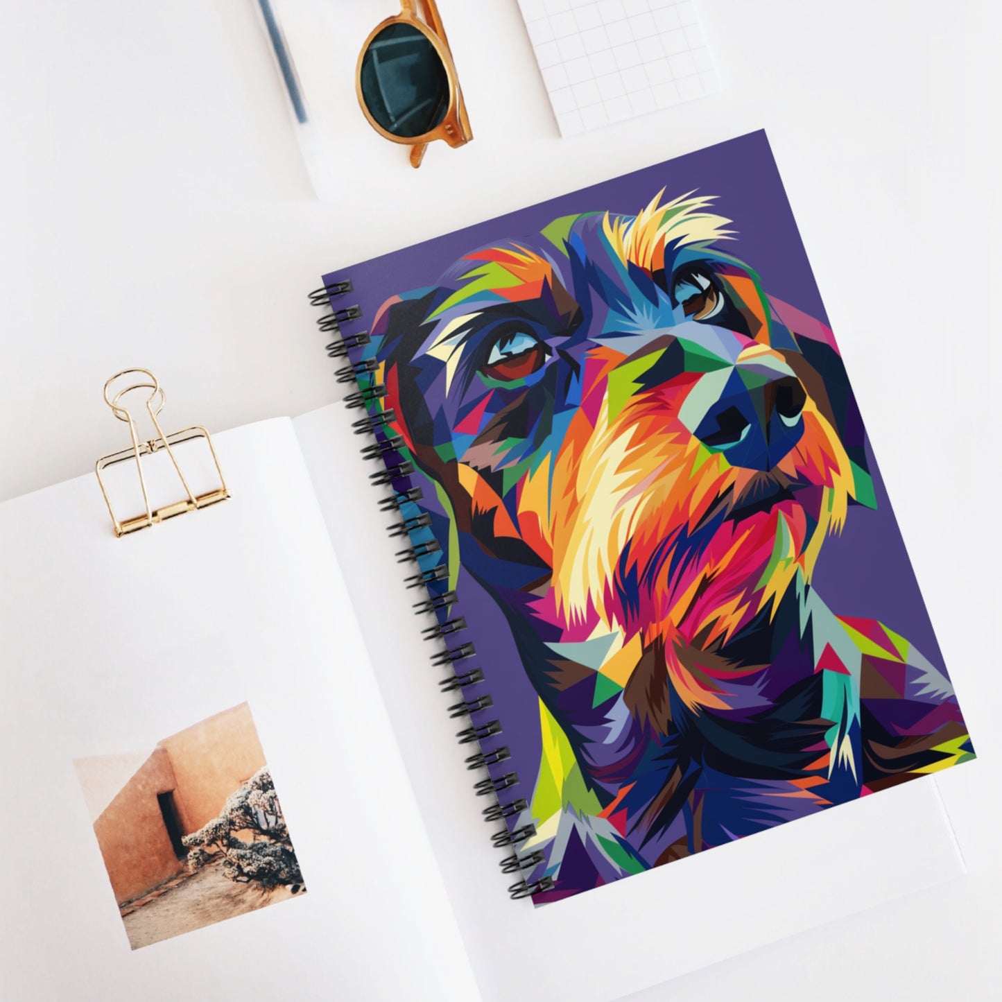 "Gem" Wire-Haired Dachshund Ruled Line Spiral Notebook