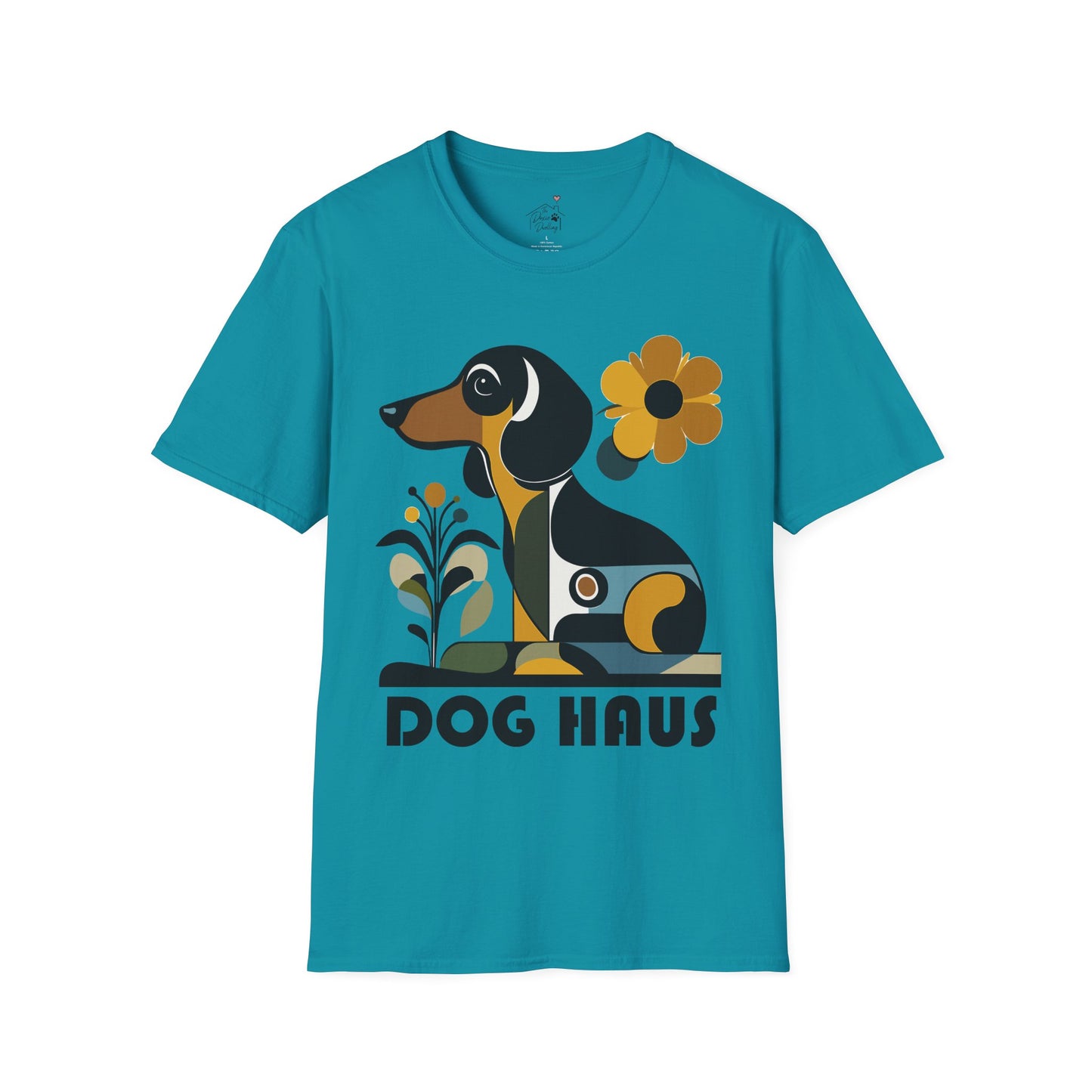 "Smooth Haus" Smooth-Haired Dachshund Unisex Softstyle T-Shirt