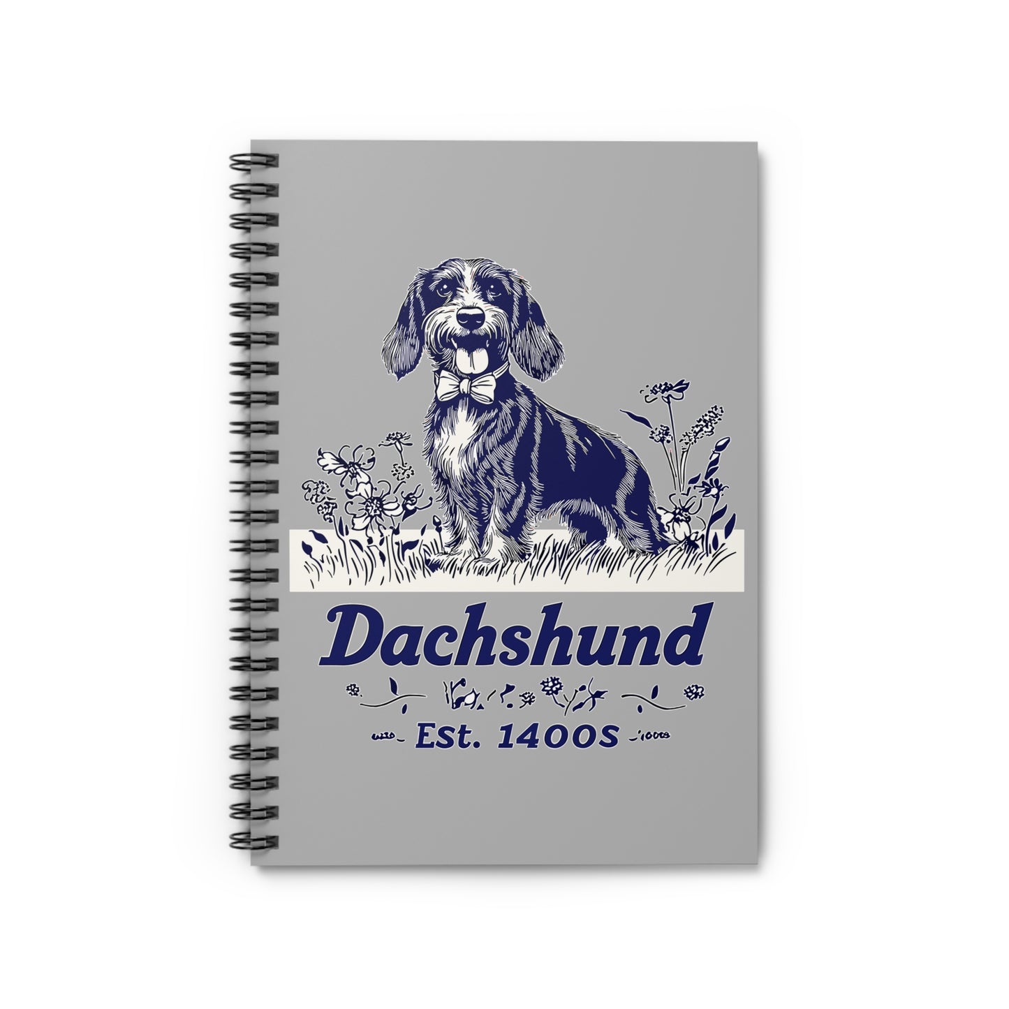 "Circa" Wire-Haired Dachshund Ruled Line Spiral Notebook