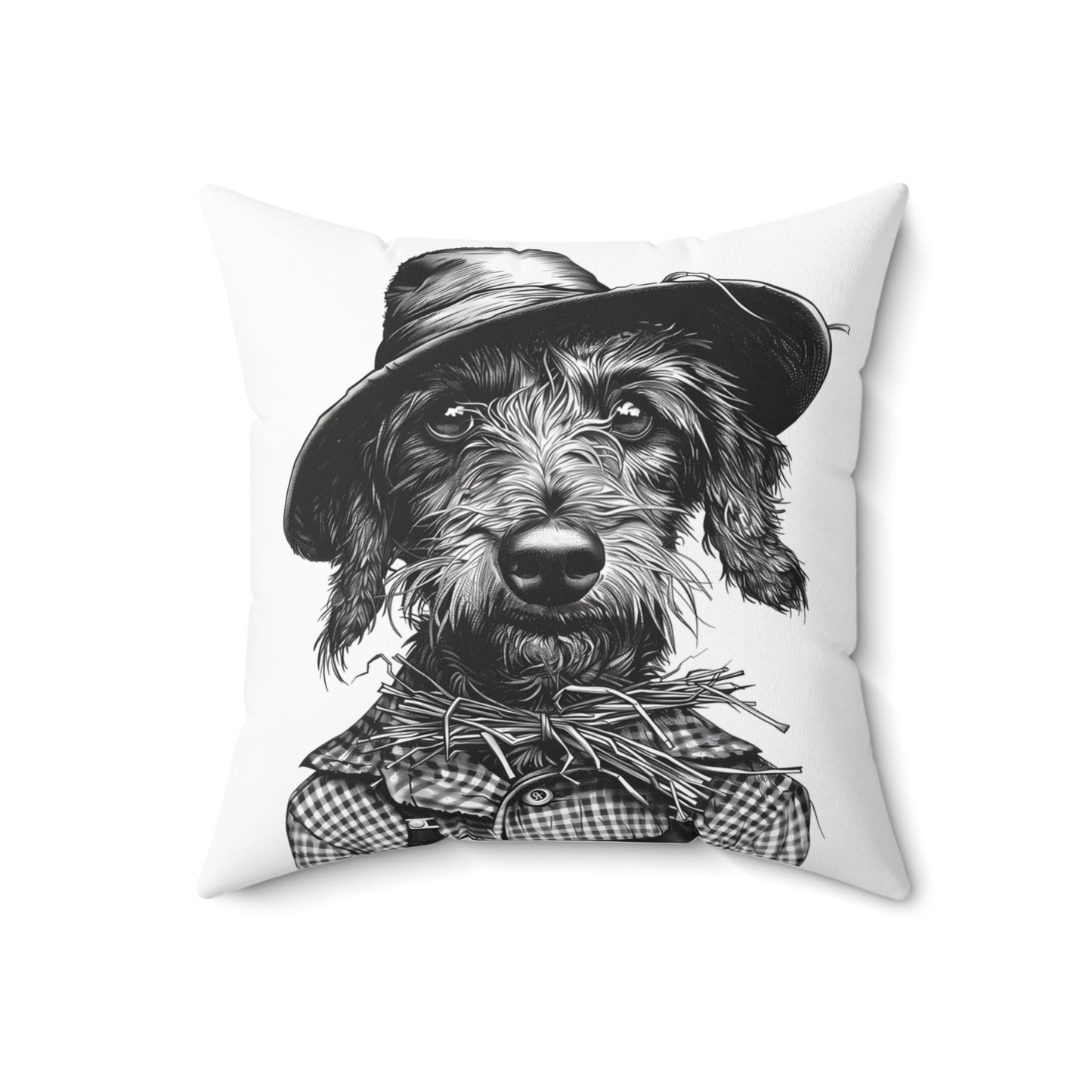 #17 Autumn Inspired Wire-Haired Dachshund Throw Pillow