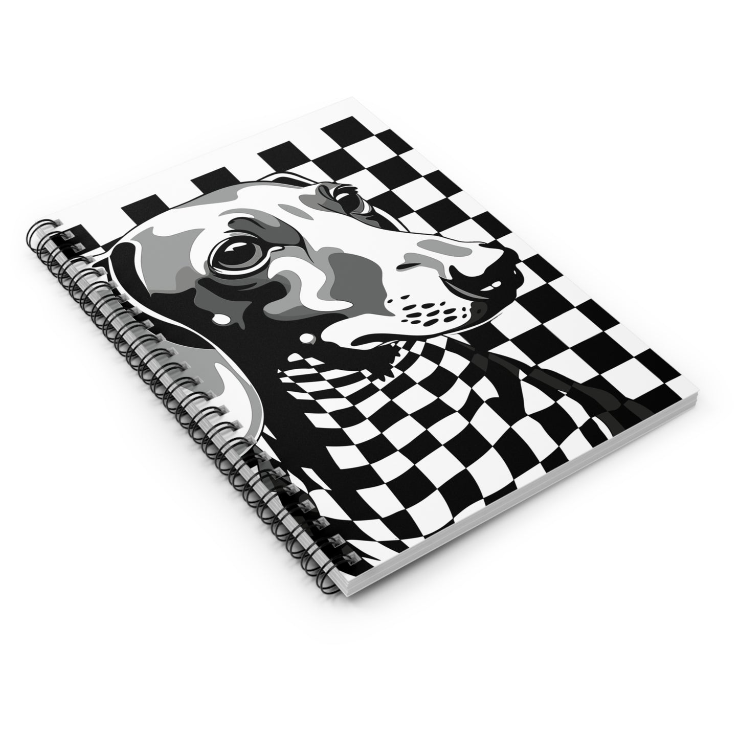 "Check, Please!" Tan Smooth-Haired Dachshund Ruled Line Spiral Notebook