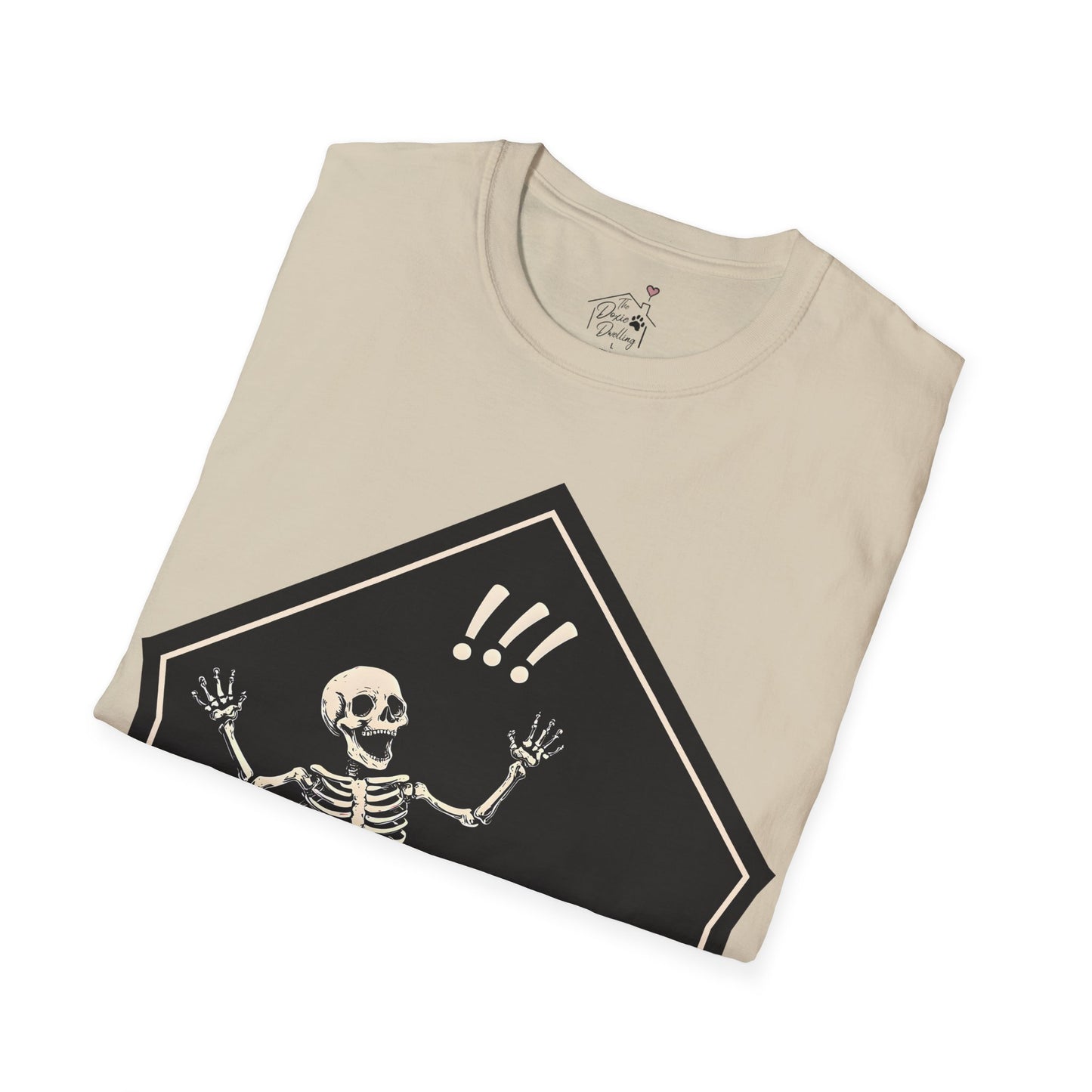 "Aughh!" Smooth-Haired Dachshund Halloween Unisex Softstyle T-Shirt