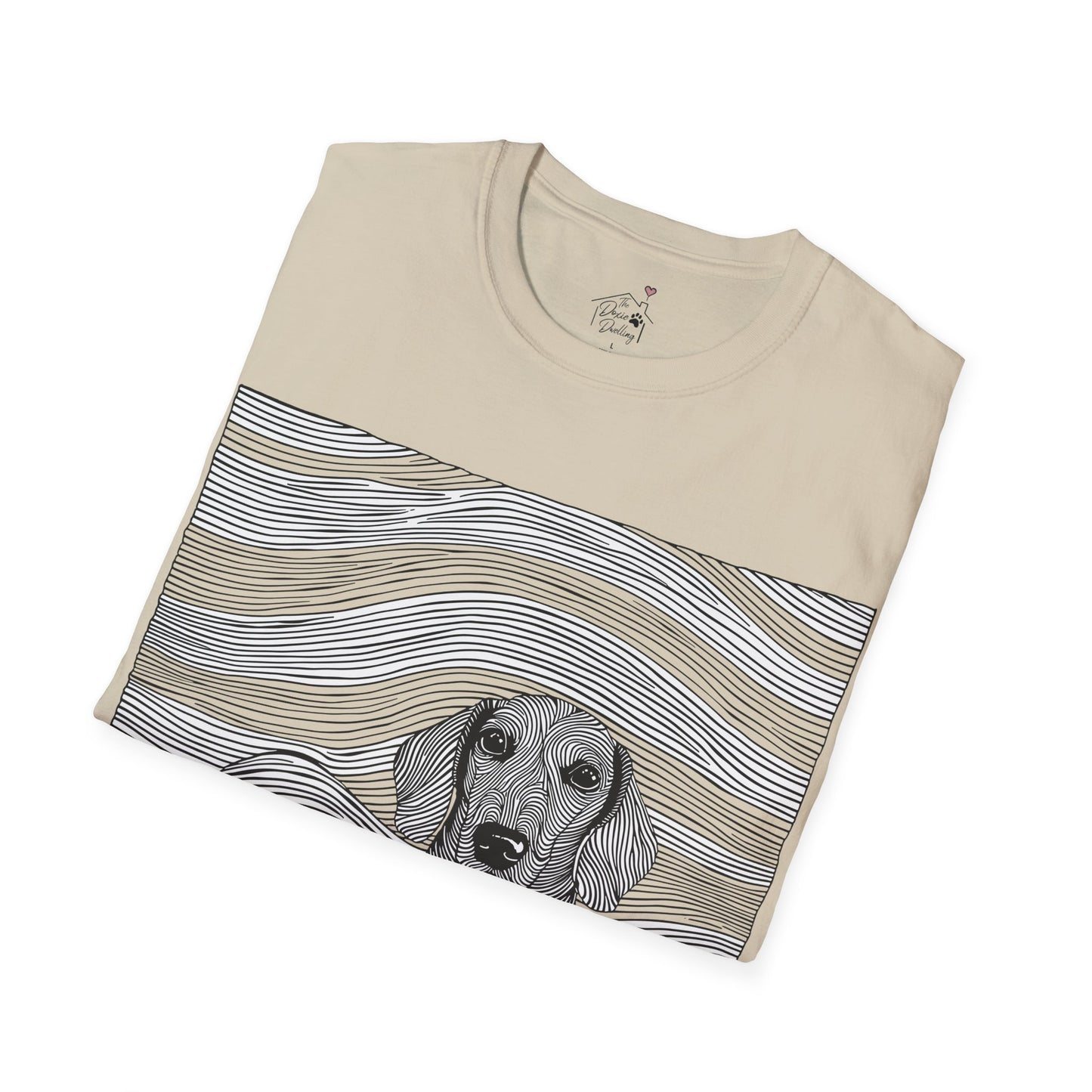 "Smooth Joy" Tan Smooth-Haired Dachshund Unisex Softstyle T-Shirt