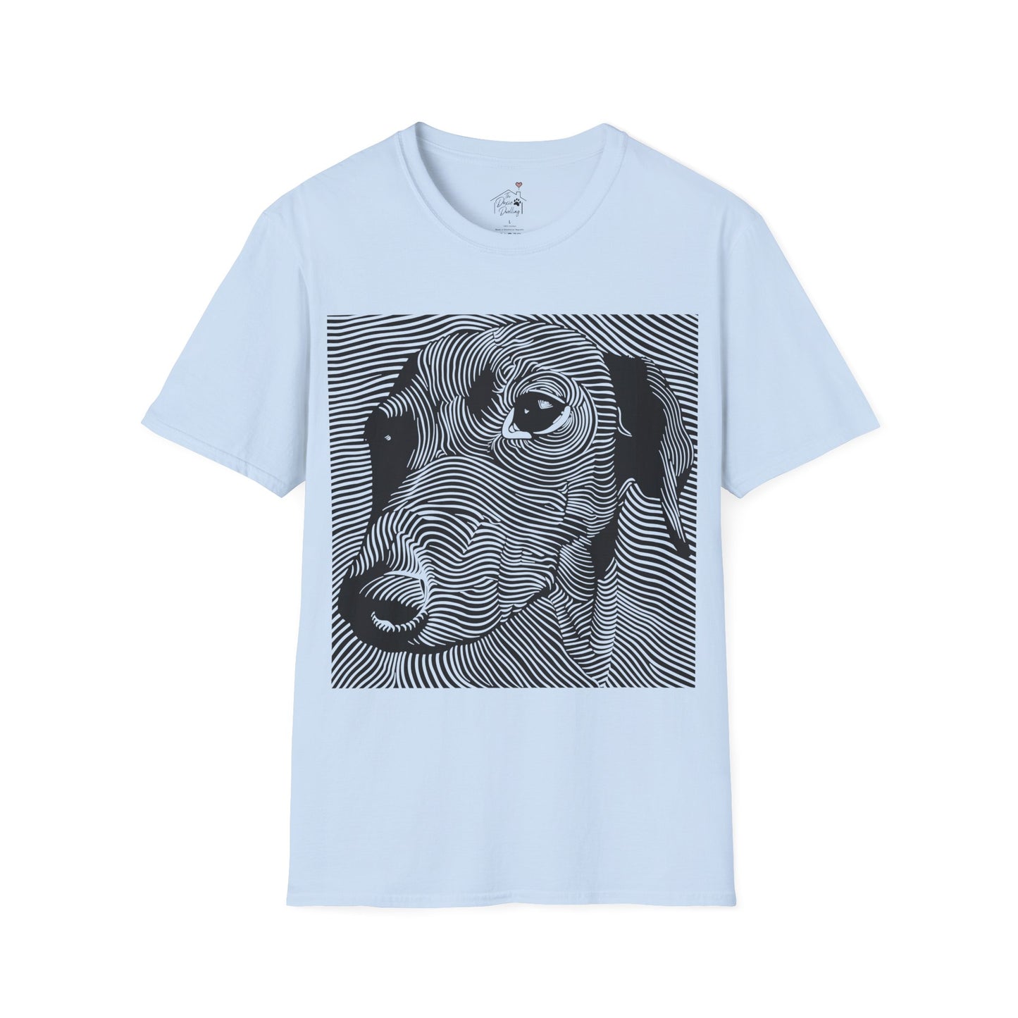 "Maze" Smooth-Haired Dachshund Unisex Softstyle T-Shirt