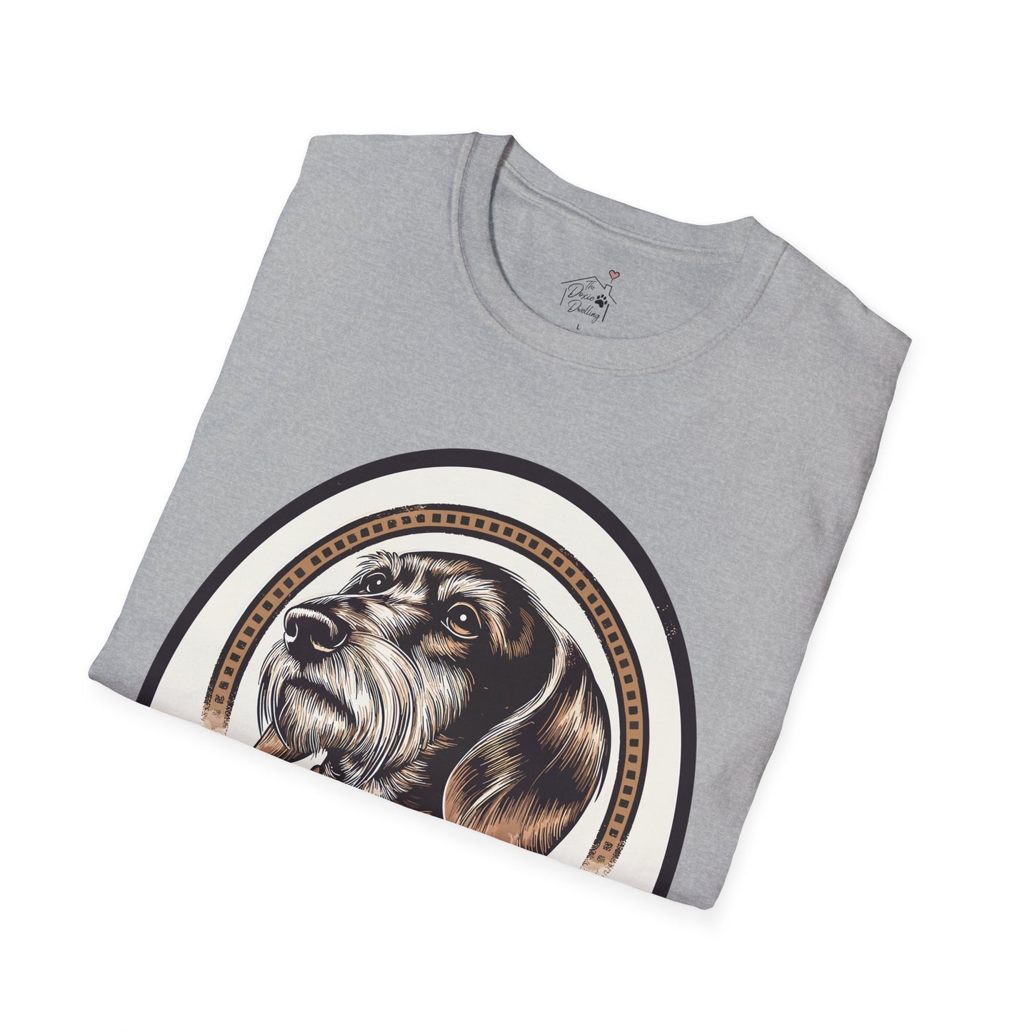 "Distinguished Gentleman" Wire-Haired Dachshund Unisex Softstyle T-Shirt