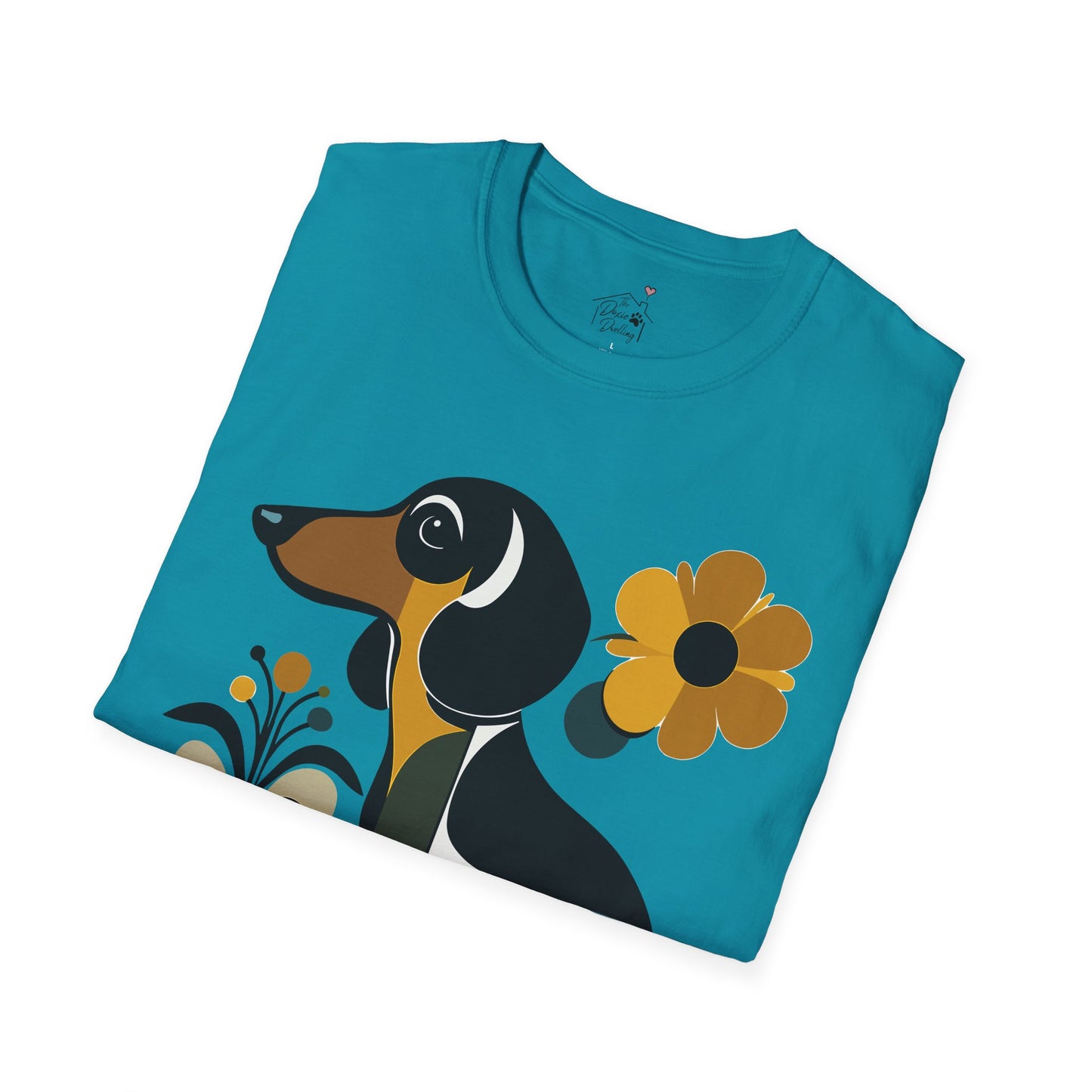 "Smooth Haus" Smooth-Haired Dachshund Unisex Softstyle T-Shirt