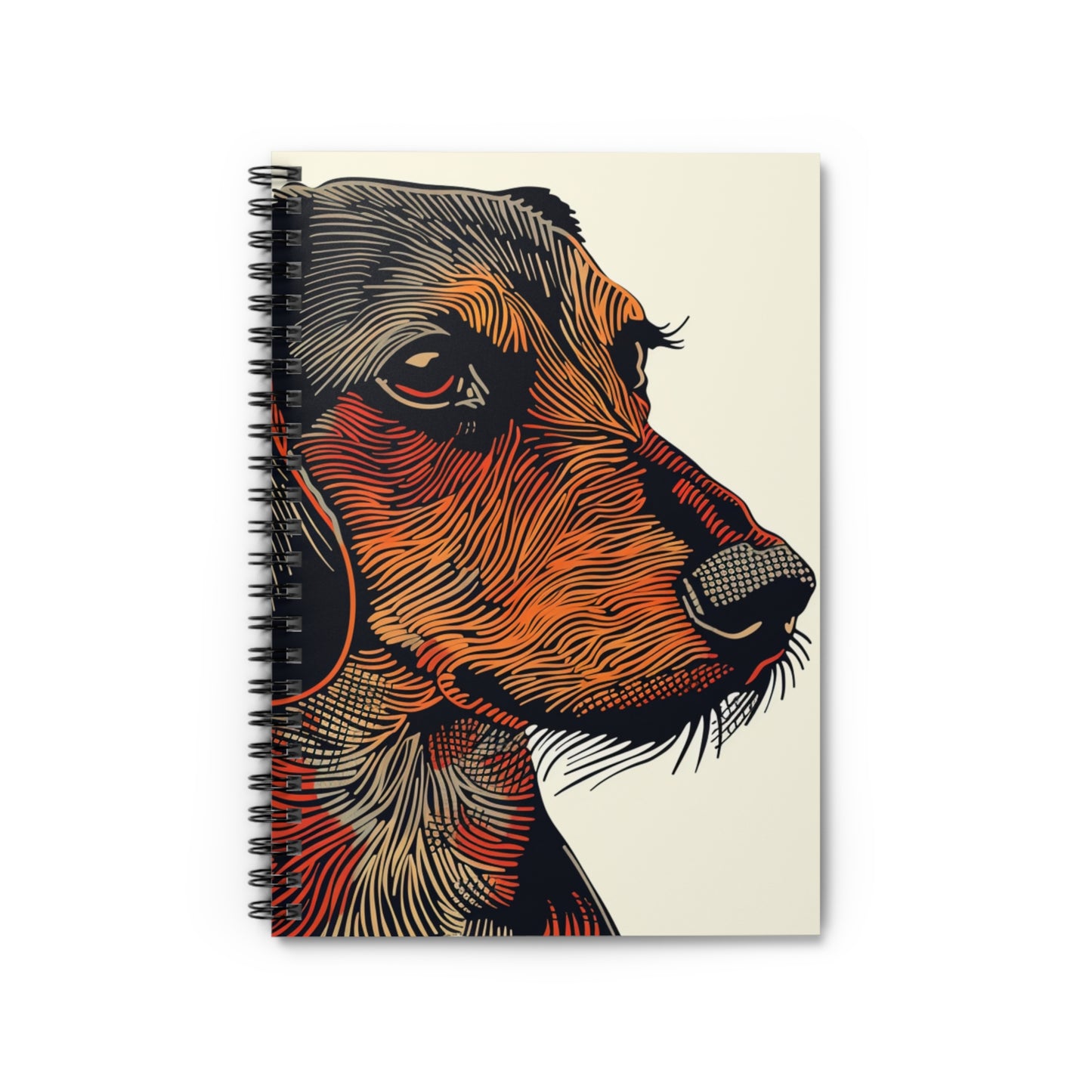 "Profile" Wire-Haired Dachshund Ruled Line Spiral Notebook