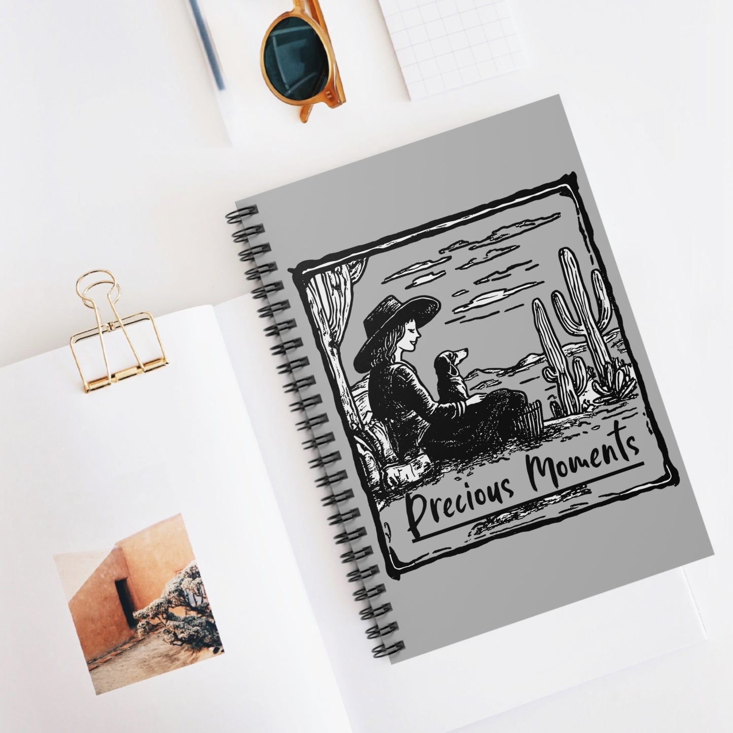 "Precious Moments" Smooth-Haired Dachshund Ruled Line Spiral Notebook