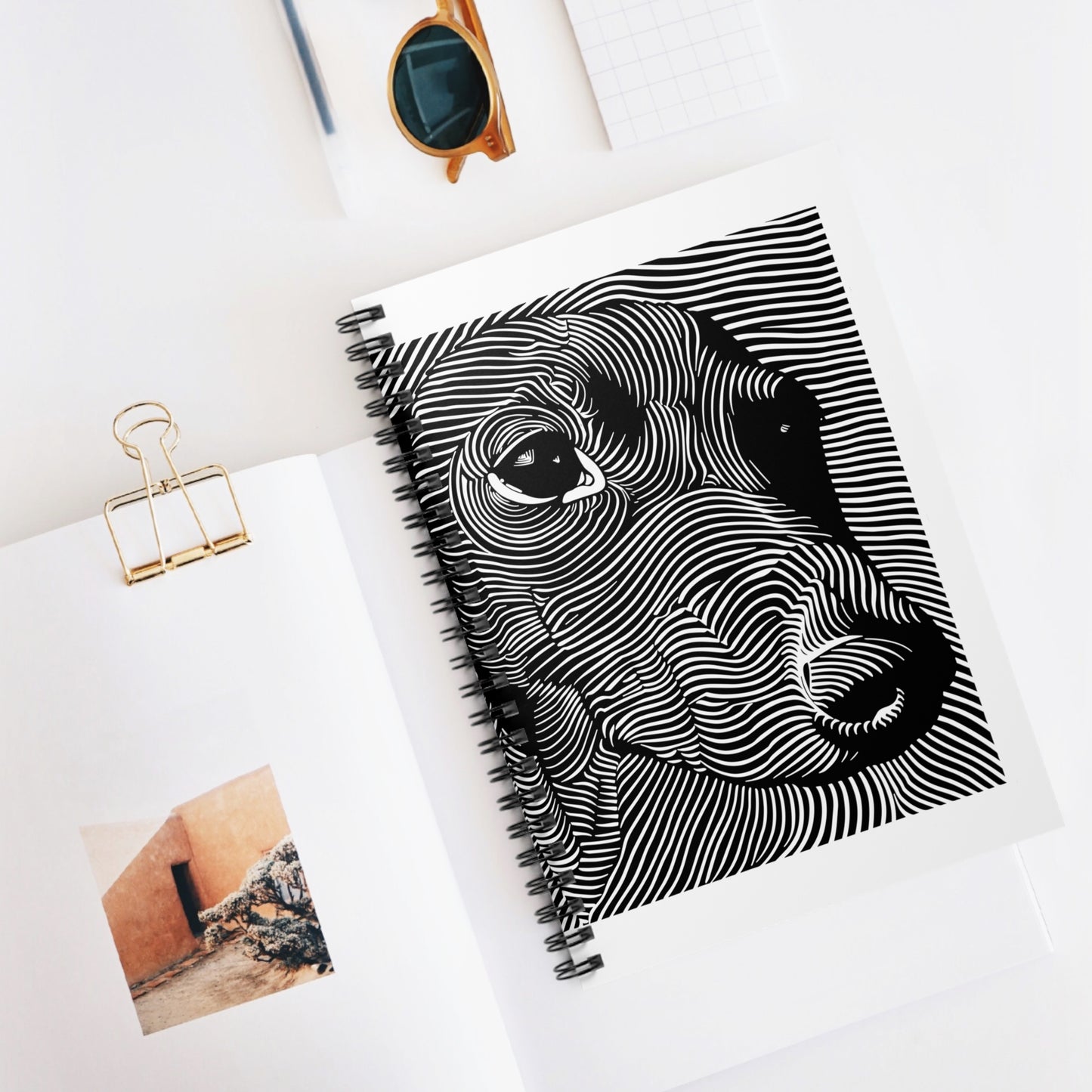 "Maze" Smooth-Haired Dachshund Ruled Line Spiral Notebook