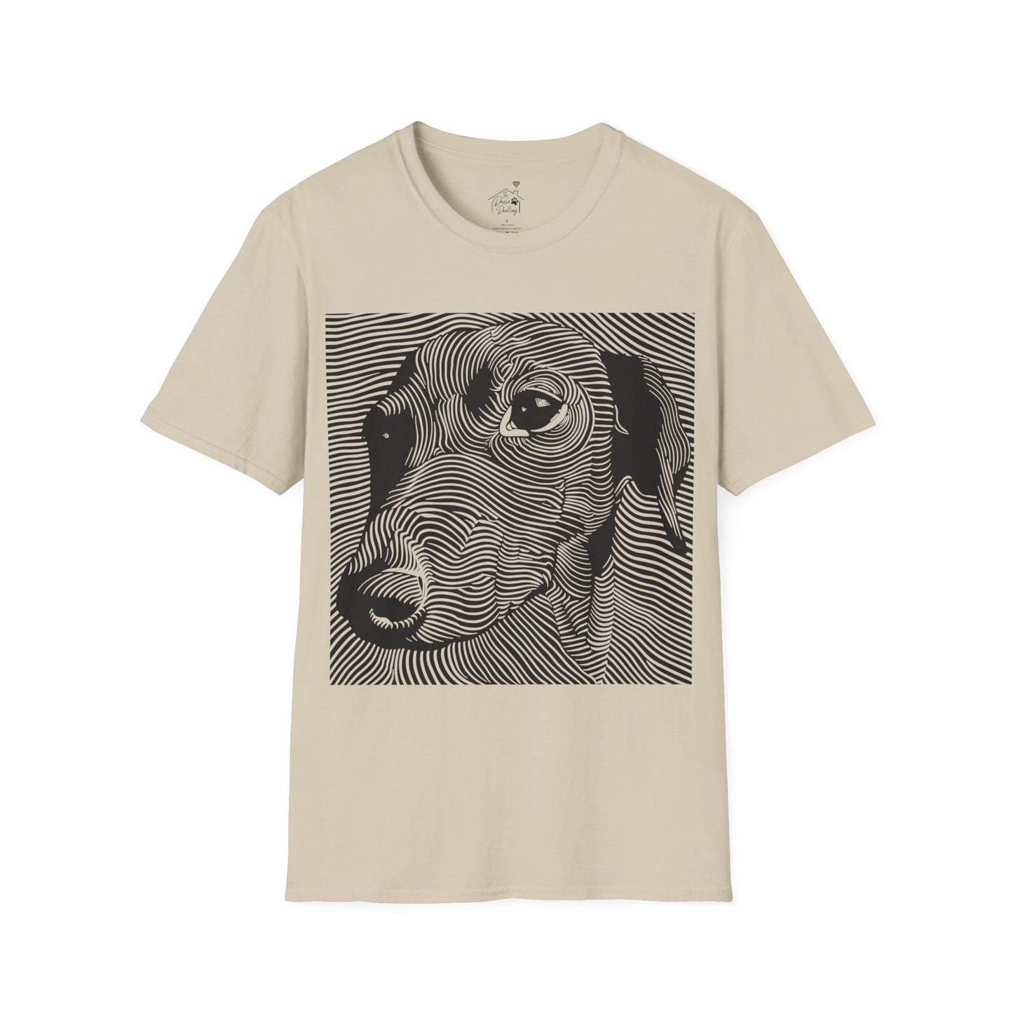 "Maze" Smooth-Haired Dachshund Unisex Softstyle T-Shirt