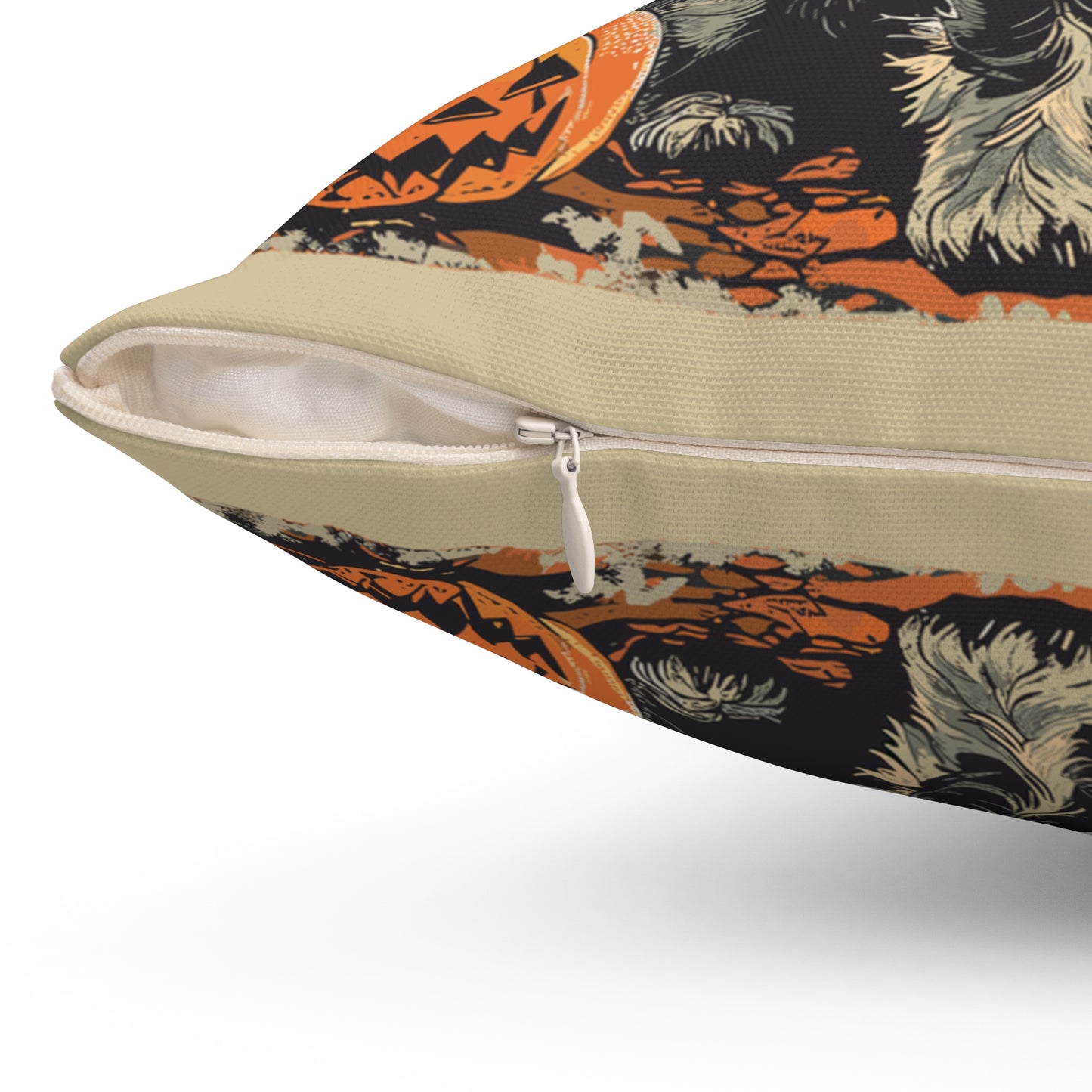 #35 Halloween Inspired Wire-Haired Dachshund Throw Pillow
