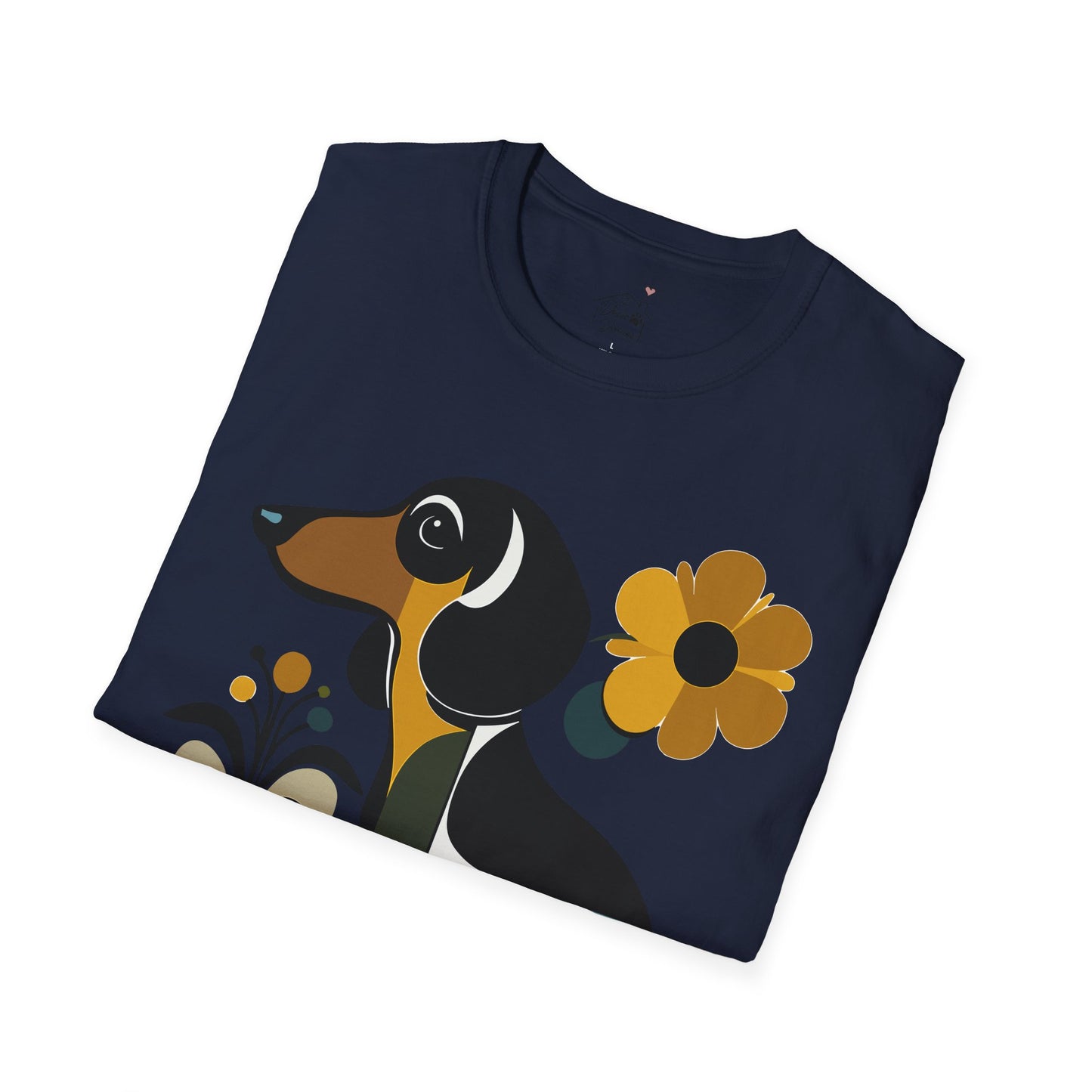 "Smooth Haus" Smooth-Haired Dachshund Unisex Softstyle T-Shirt
