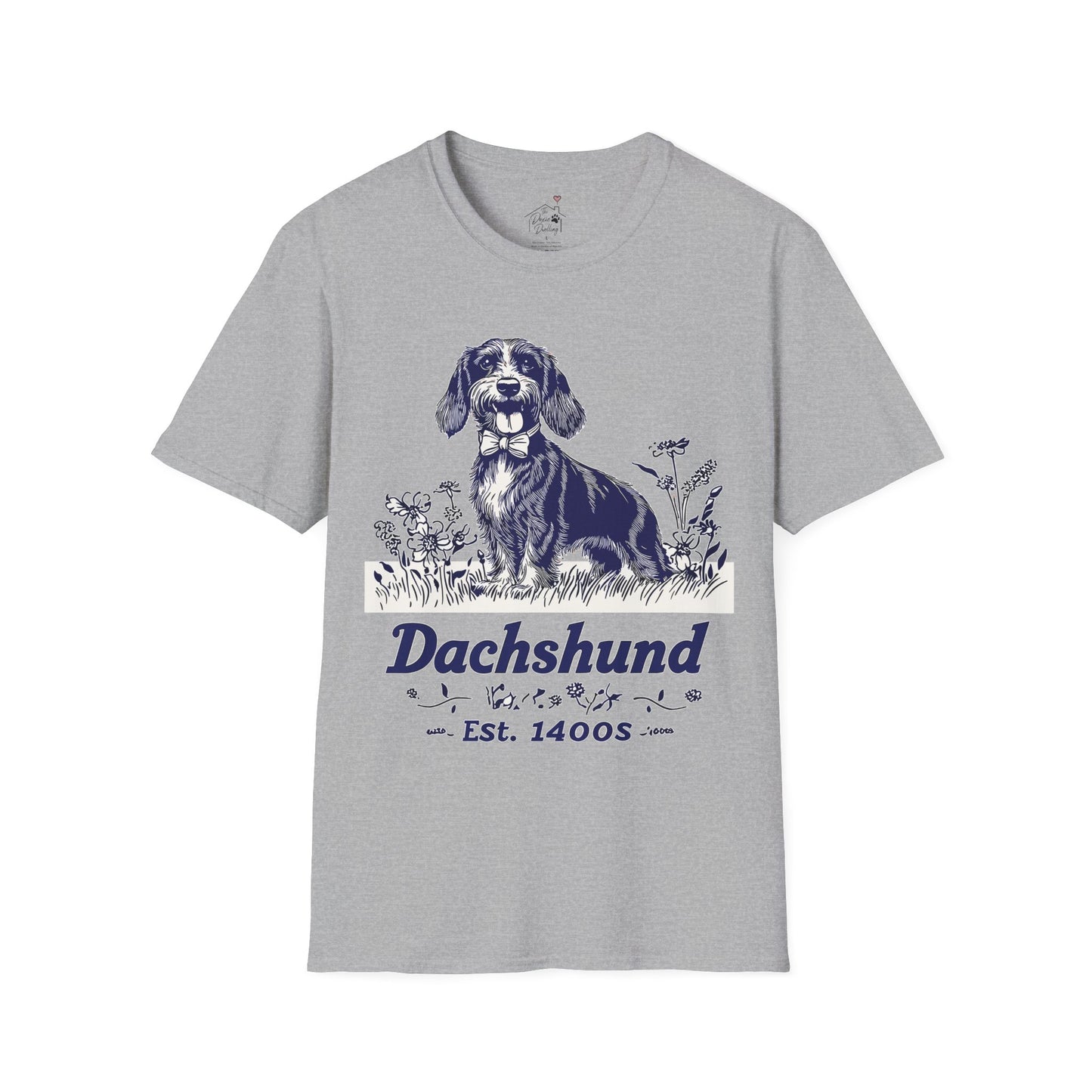 "Circa" Wire-Haired Dachshund Unisex Softstyle T-Shirt