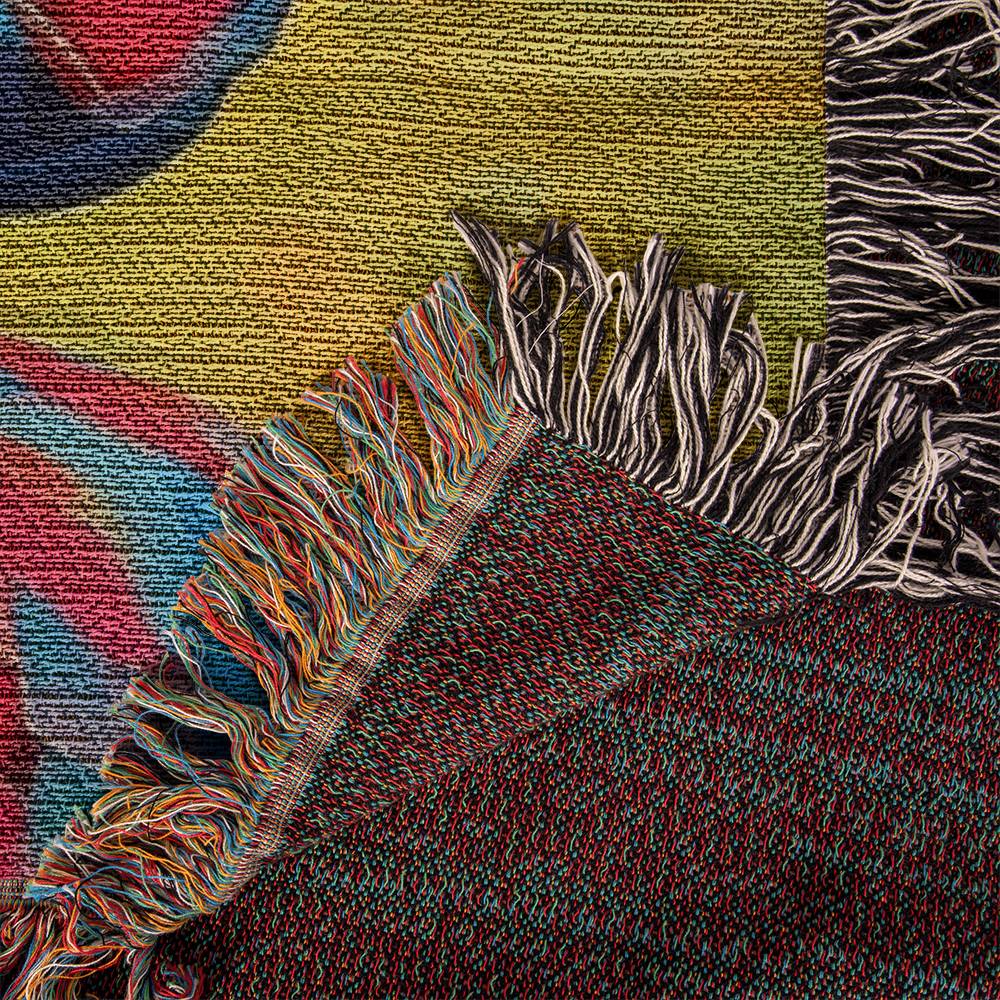 "Brushed Palette" Smooth-Haired Dachshund Artistic Inspired Woven Blanket