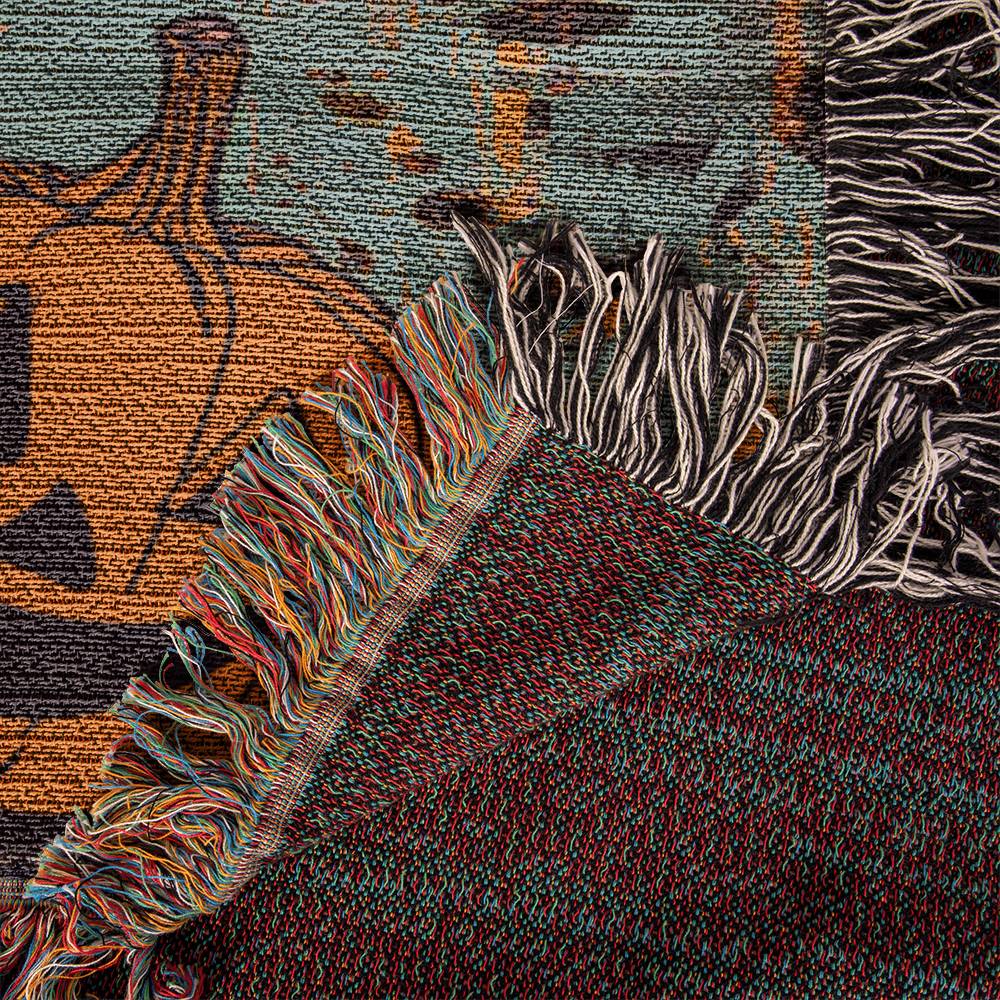 "Haunted Hound" Wire-Haired Dachshund Halloween Inspired Woven Blanket