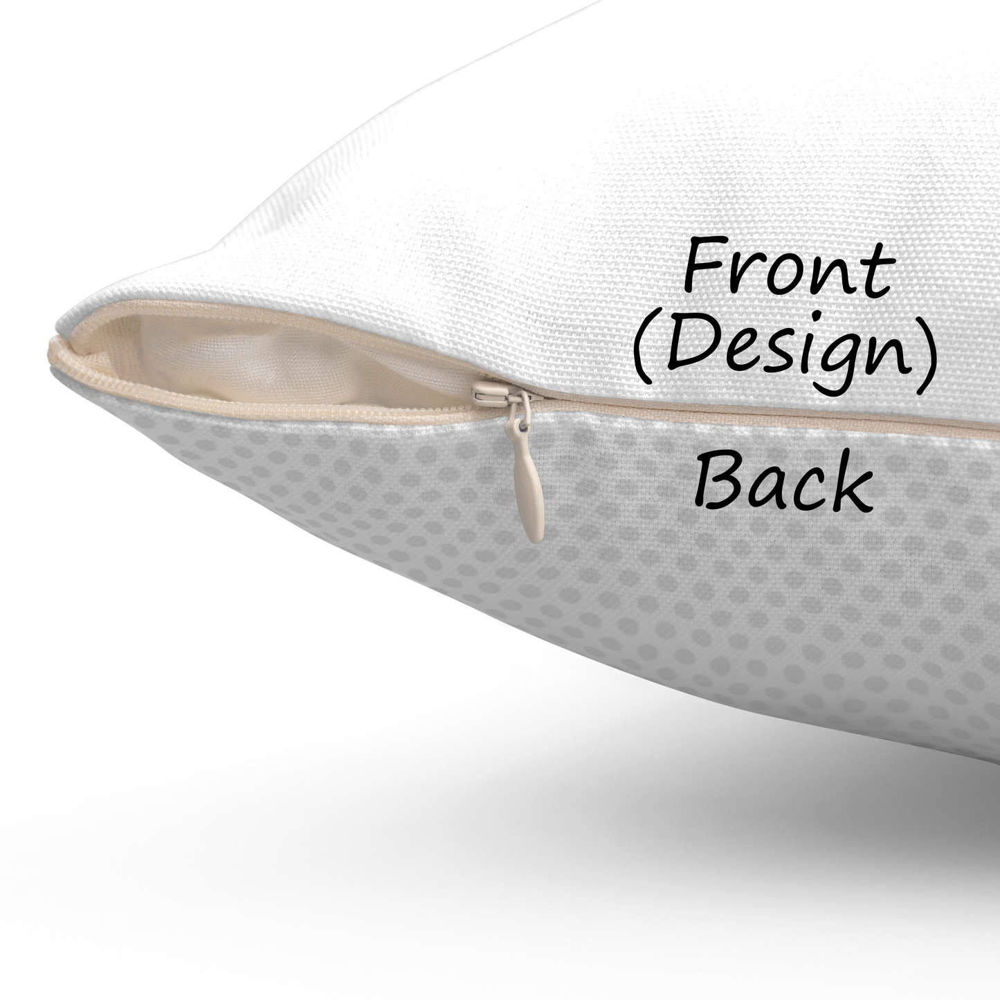 "Blue Beam" Long-Haired Dachshund Square Throw Pillow