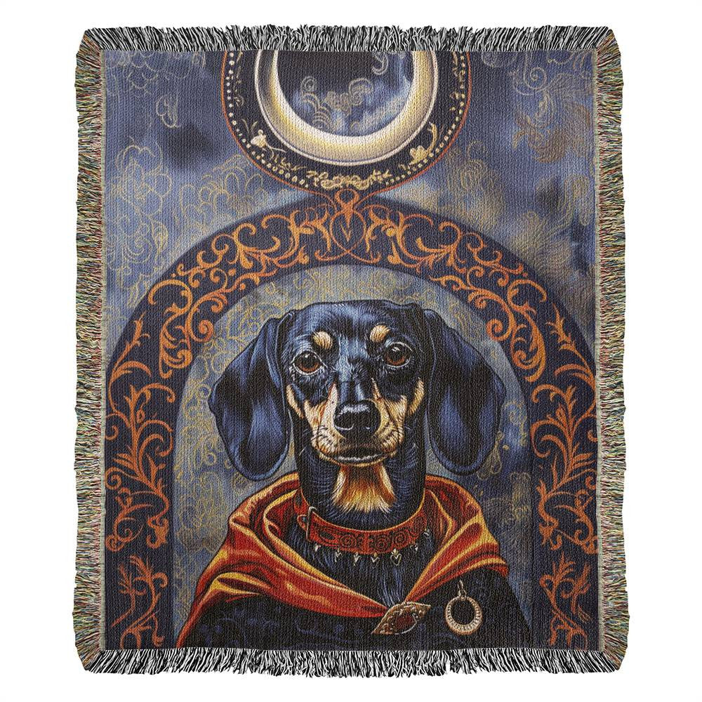 Halloween Inspired Dachshund Woven Blanket Collection