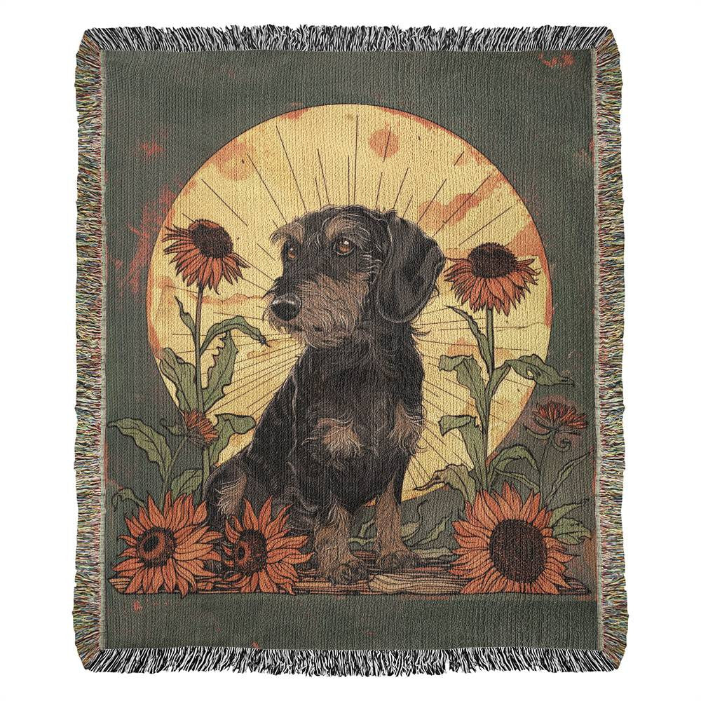 Autumn Inspired Dachshund Woven Blanket Collection