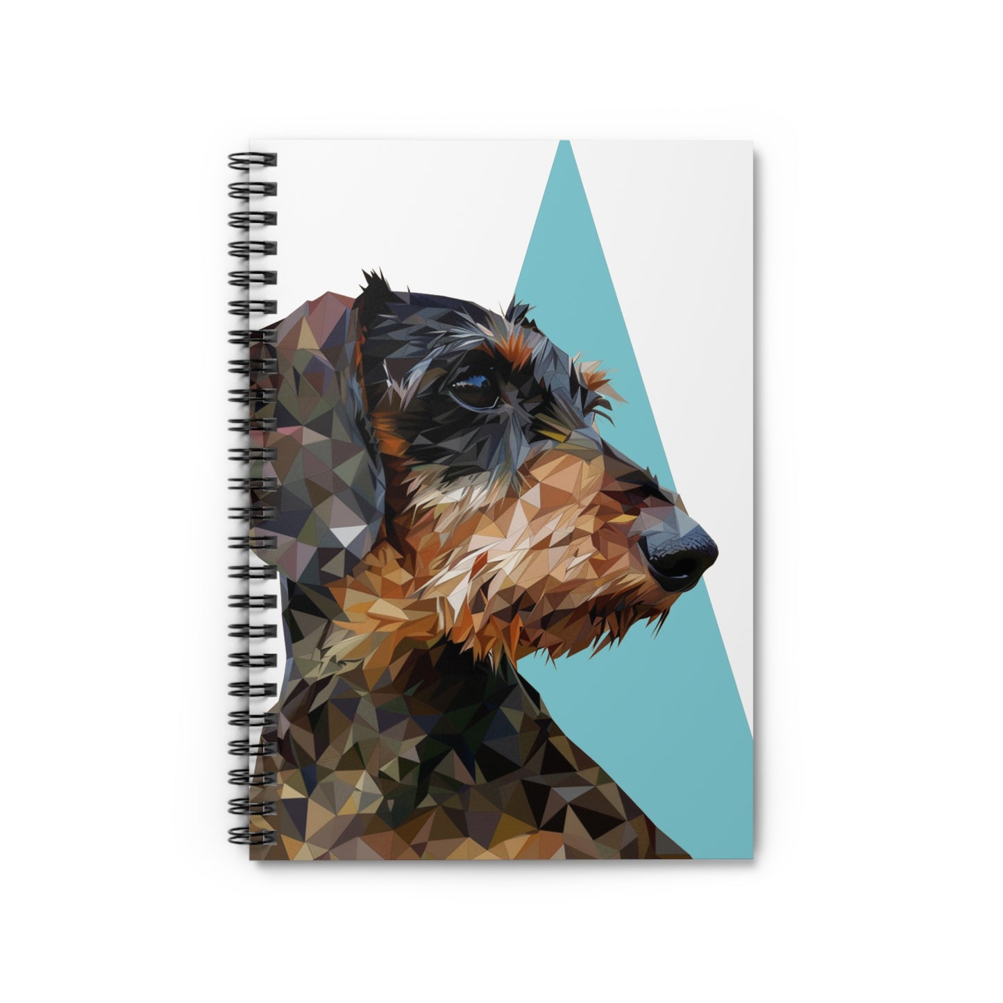 "Pyramid" Wire-Haired Dachshund Ruled Line Spiral Notebook