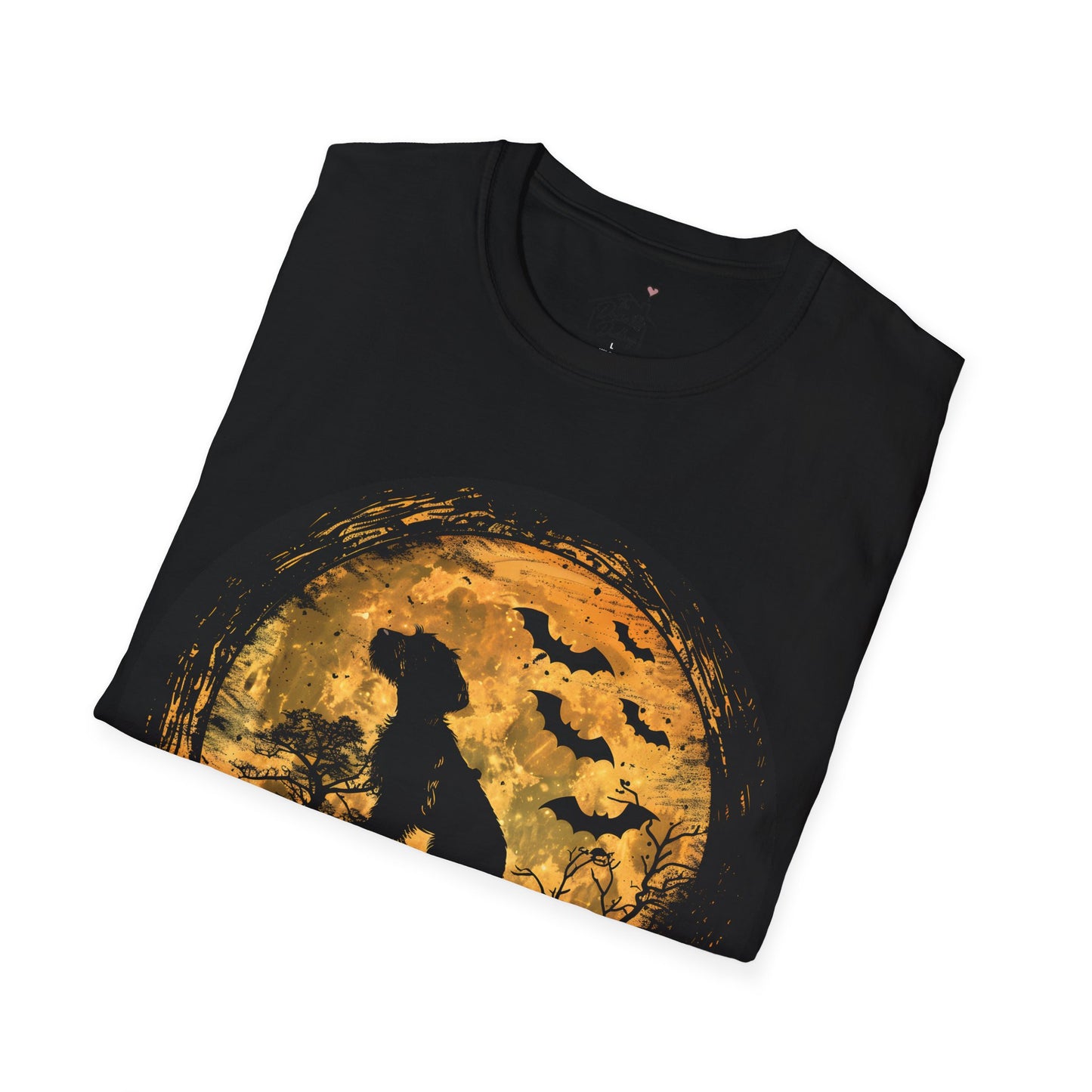 "Moon Child" wire-Haired Dachshund Halloween Unisex Softstyle T-Shirt