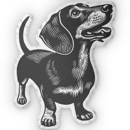 #2 Classic™ Black & Tan Smooth-Haired Dachshund Custom-Shaped Pillow