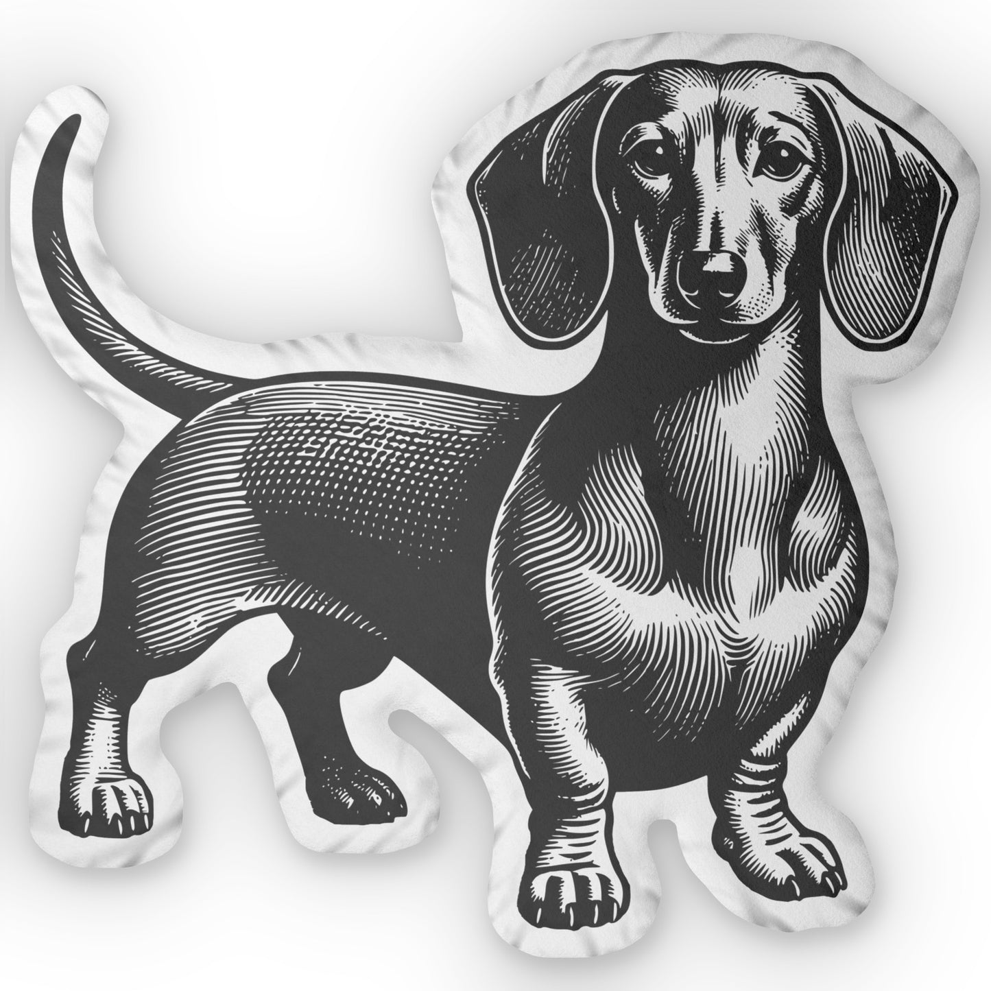 #4 Classic™ Tan Smooth-Haired Dachshund Custom-Shaped Pillow