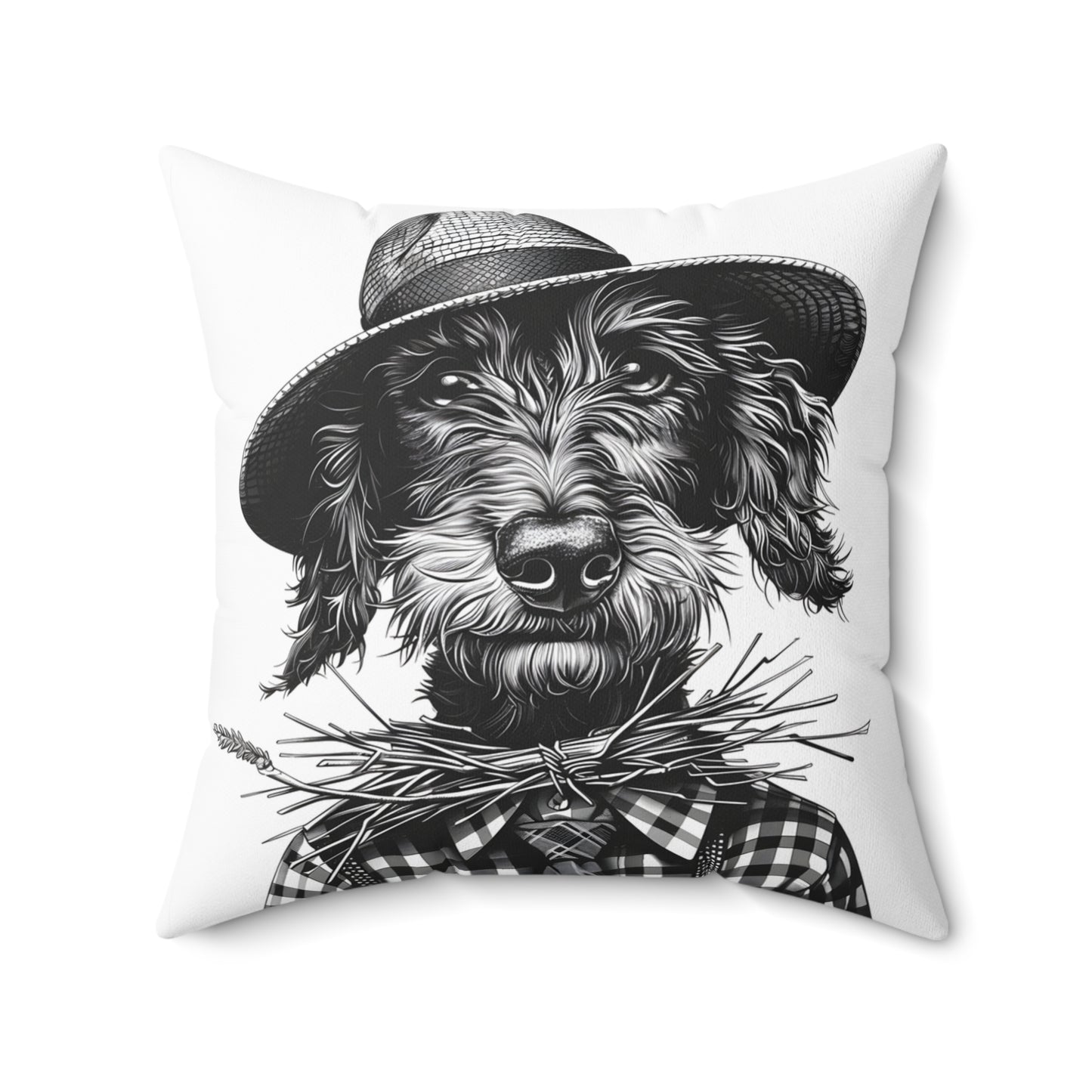 #18 Autumn Inspired Wire-Haired Dachshund Throw Pillow