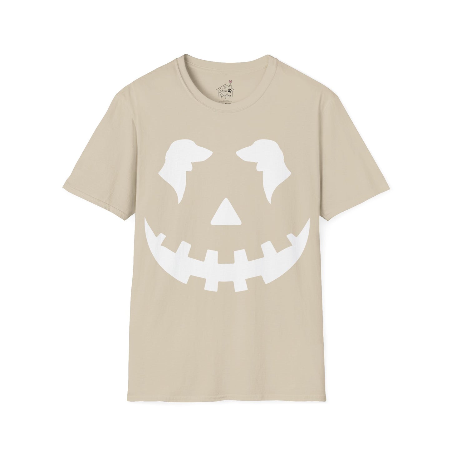 "Smooth White Jack" Smooth-Haired Dachshund Halloween Unisex Softstyle T-Shirt