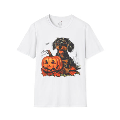 "Sweetie" Wire-Haired Dachshund Halloween Unisex Softstyle T-Shirt