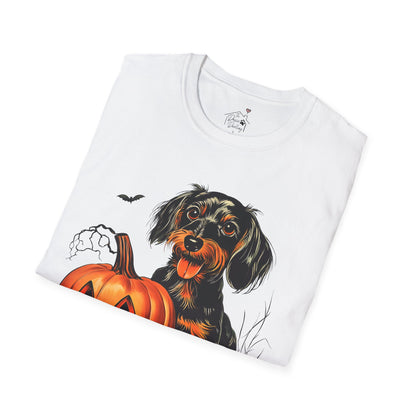 "Sweetie" Wire-Haired Dachshund Halloween Unisex Softstyle T-Shirt