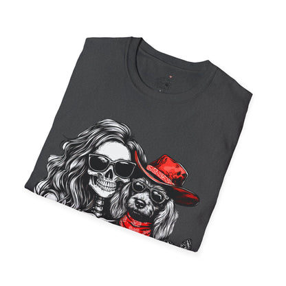 "Wired Soulmates" Wire-Haired Dachshund Halloween Unisex Softstyle T-Shirt