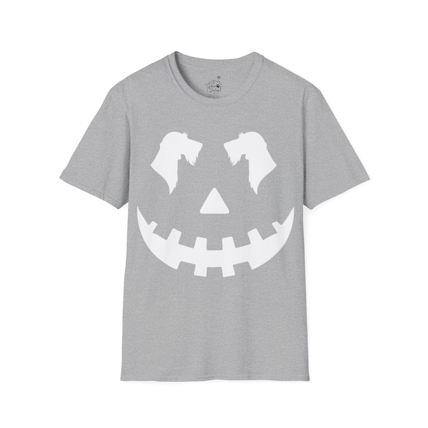 "Wire White Jack" Wire-Haired Dachshund Halloween Unisex Softstyle T-Shirt