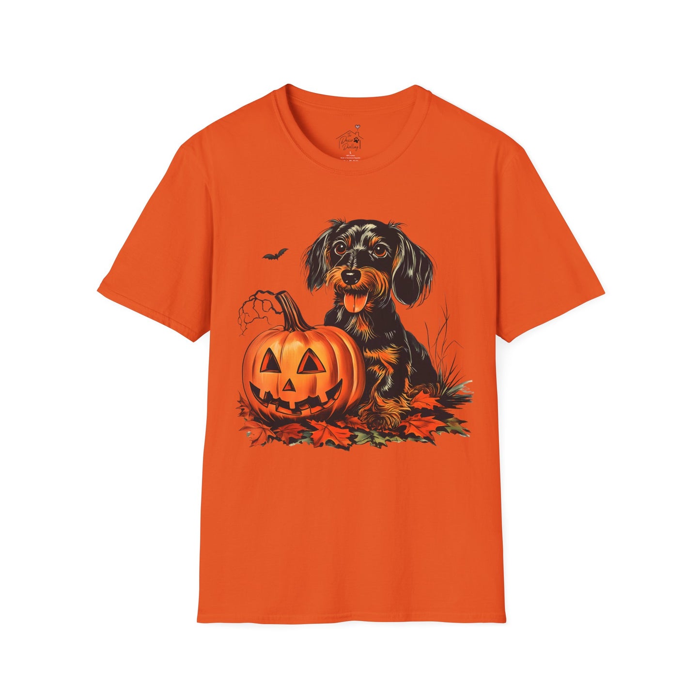 "Sweetie" Wire-Haired Dachshund Halloween Unisex Softstyle T-Shirt