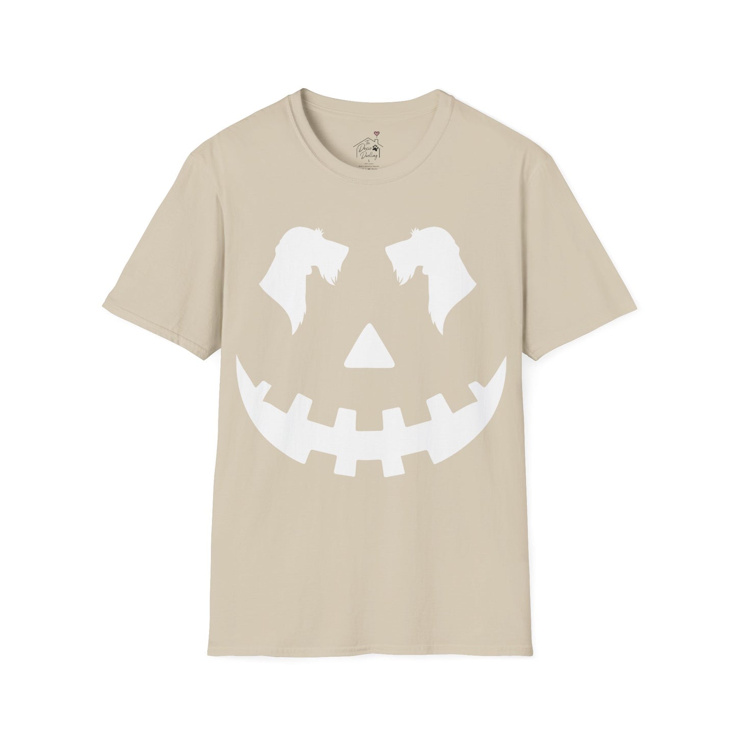 "Wire White Jack" Wire-Haired Dachshund Halloween Unisex Softstyle T-Shirt