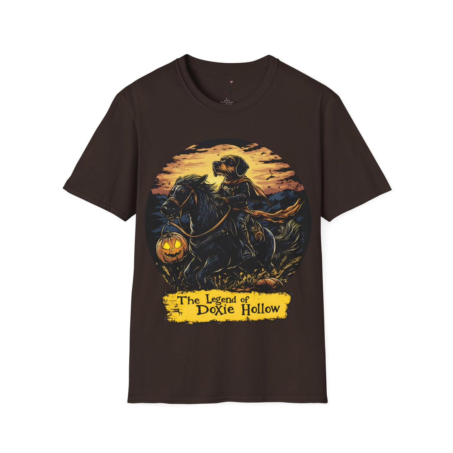 "Wired Hollow" Wire-Haired Dachshund Halloween Unisex Softstyle T-Shirt