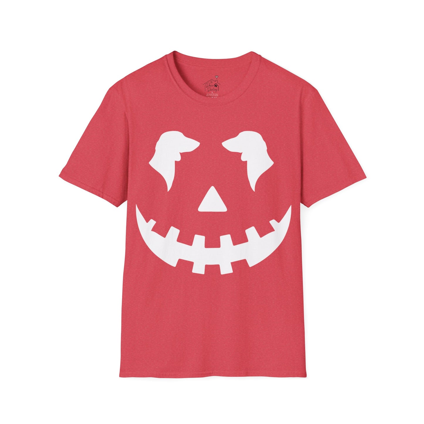 "Smooth White Jack" Smooth-Haired Dachshund Halloween Unisex Softstyle T-Shirt