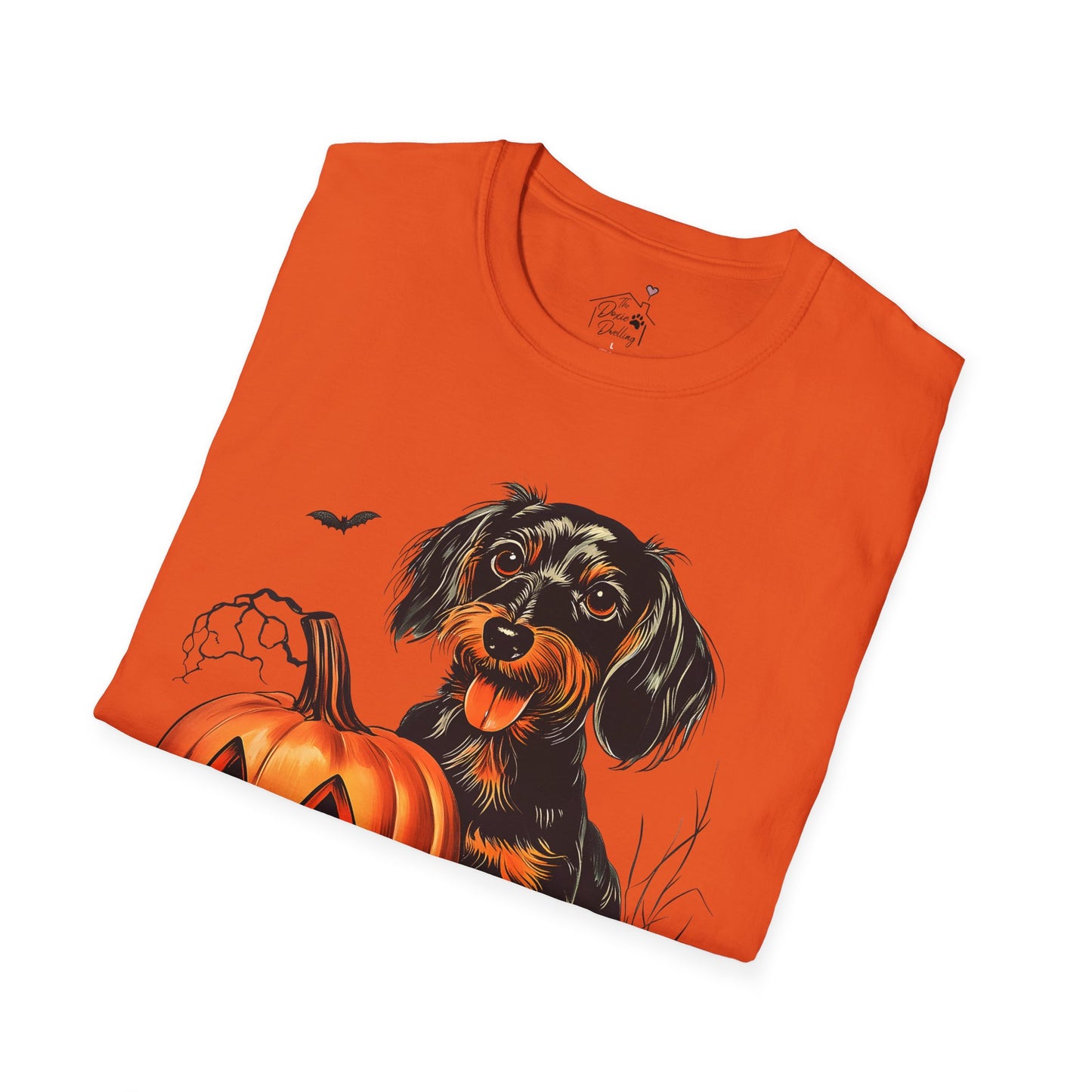 "Sweetie" Wire-Haired Dachshund Halloween Unisex Softstyle T-Shirt