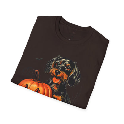 "Sweetie" Wire-Haired Dachshund Halloween Unisex Softstyle T-Shirt