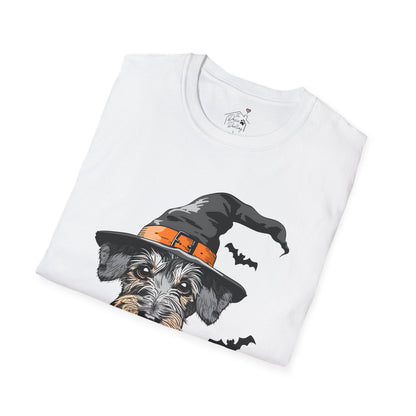 "Pumpkin Pie" Wire-Haired Dachshund Halloween Unisex Softstyle T-Shirt