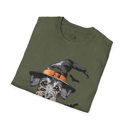 "Pumpkin Pie" Wire-Haired Dachshund Halloween Unisex Softstyle T-Shirt