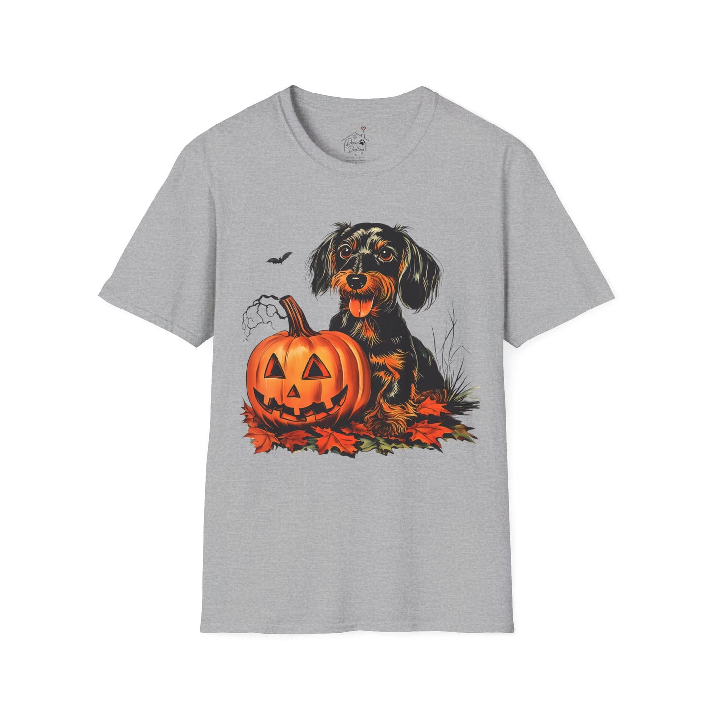 "Sweetie" Wire-Haired Dachshund Halloween Unisex Softstyle T-Shirt