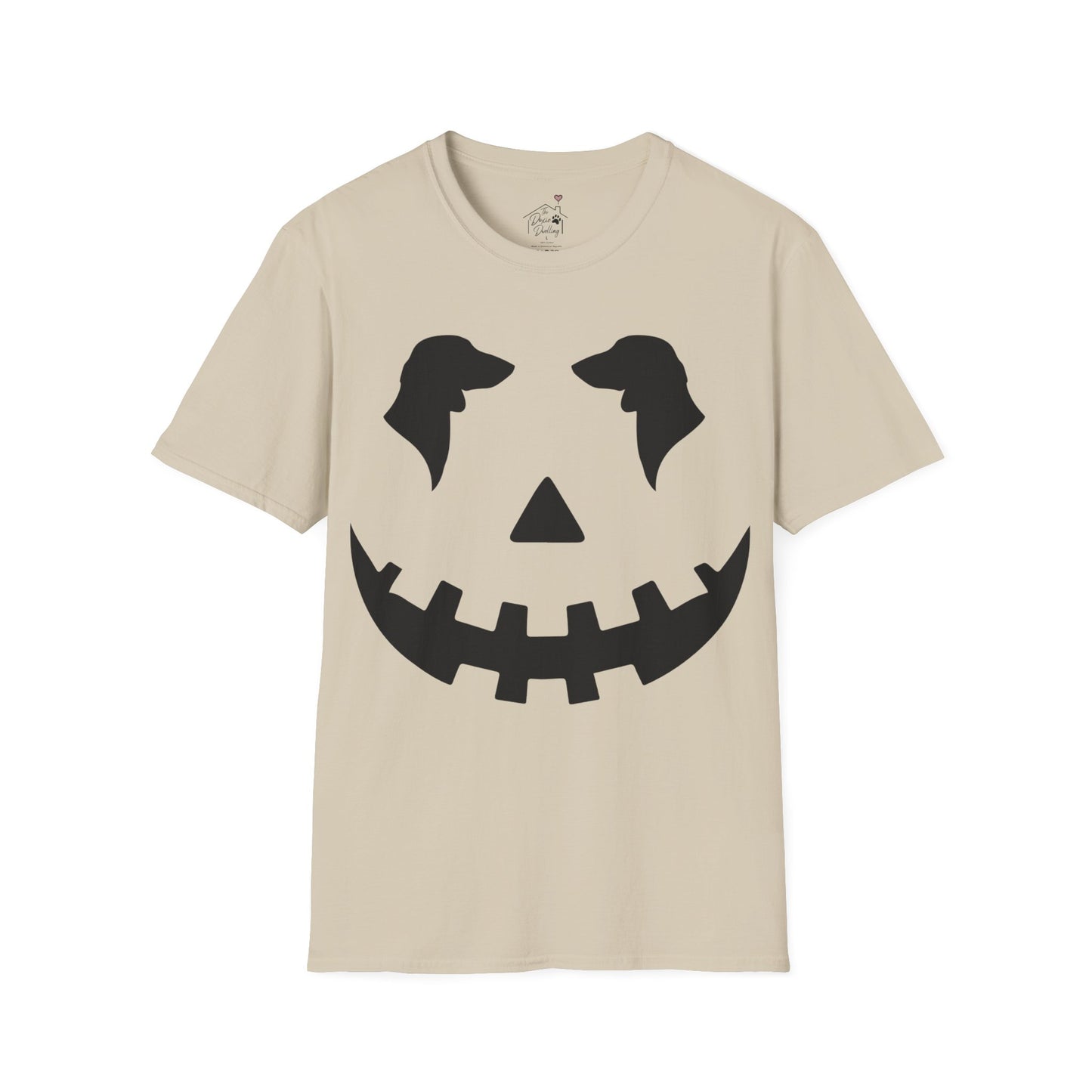 "Smooth Black Jack" Smooth-Haired Dachshund Halloween Unisex Softstyle T-Shirt