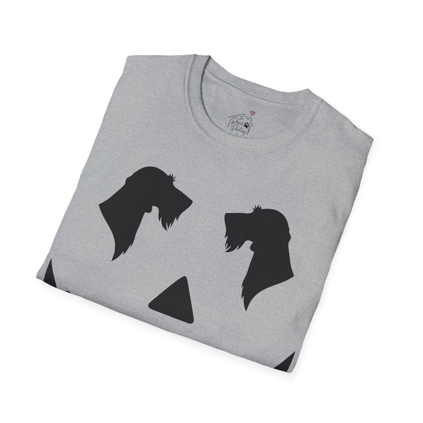 "Wire Black Jack" Wire-Haired Dachshund Halloween Unisex Softstyle T-Shirt