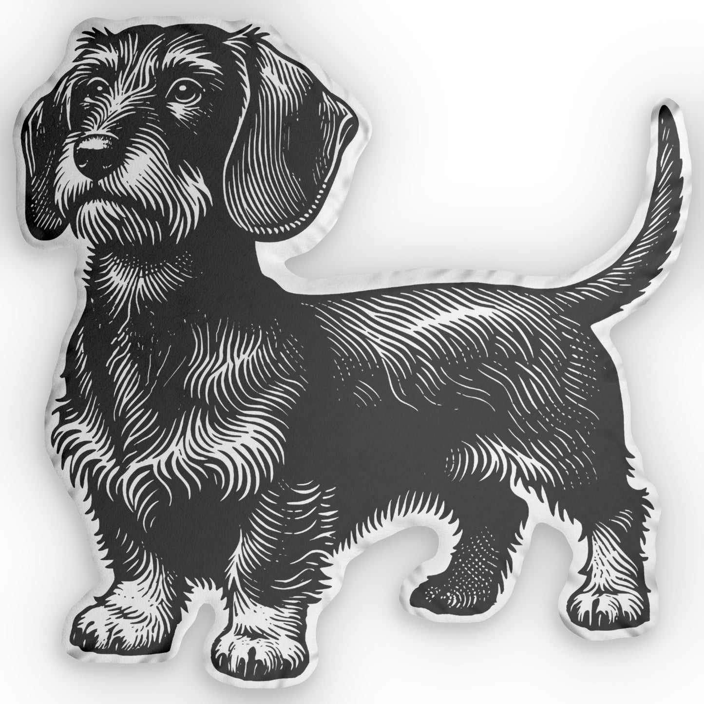 #14 Classic™ Wire-Haired Dachshund Custom-Shaped Pillow