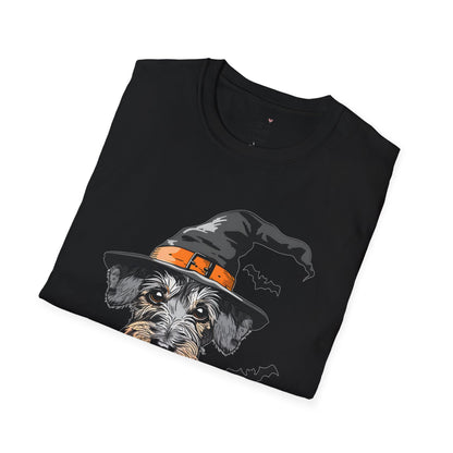 "Pumpkin Pie" Wire-Haired Dachshund Halloween Unisex Softstyle T-Shirt