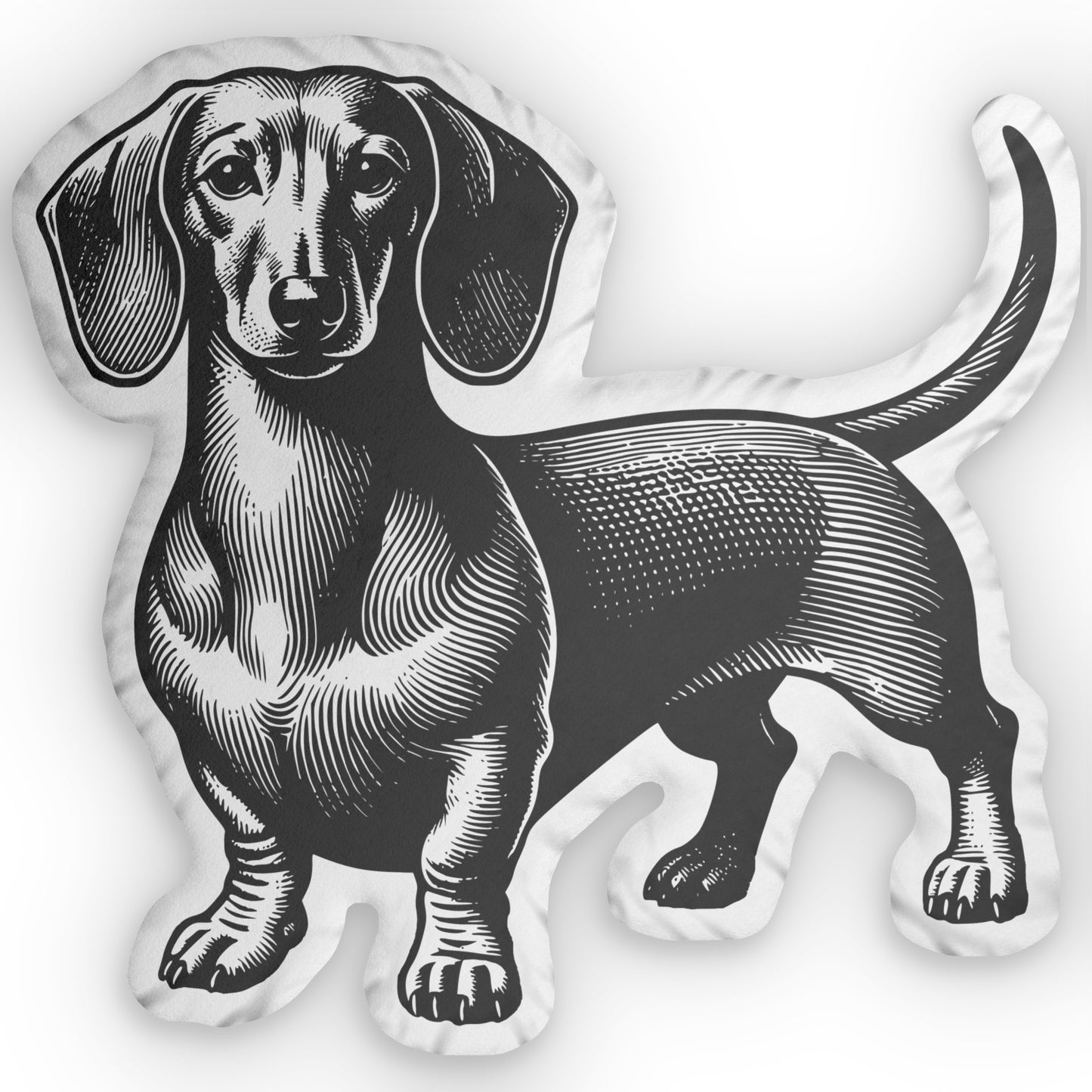 #4 Classic™ Tan Smooth-Haired Dachshund Custom-Shaped Pillow