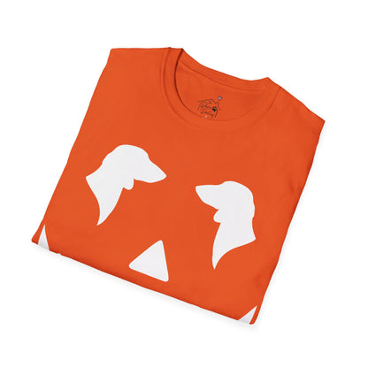 "Smooth White Jack" Smooth-Haired Dachshund Halloween Unisex Softstyle T-Shirt