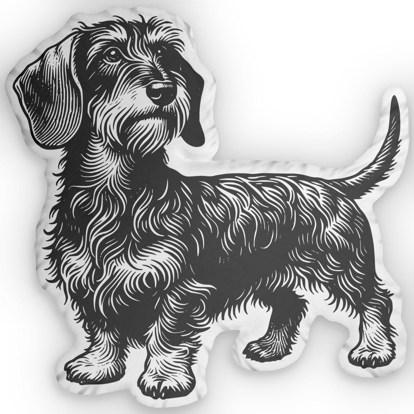 #12 Classic™ Wire-Haired Dachshund Custom-Shaped Pillow