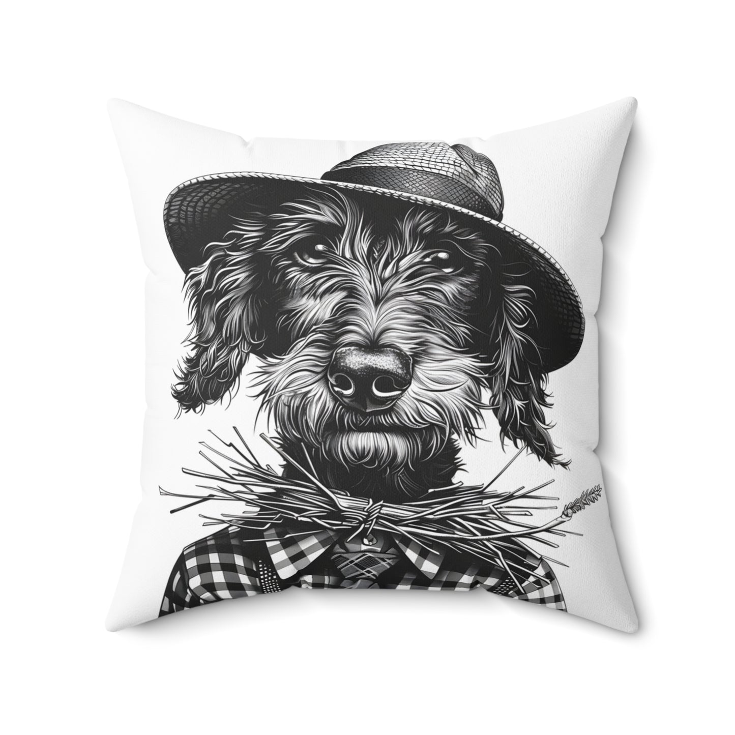 #18 Autumn Inspired Wire-Haired Dachshund Throw Pillow